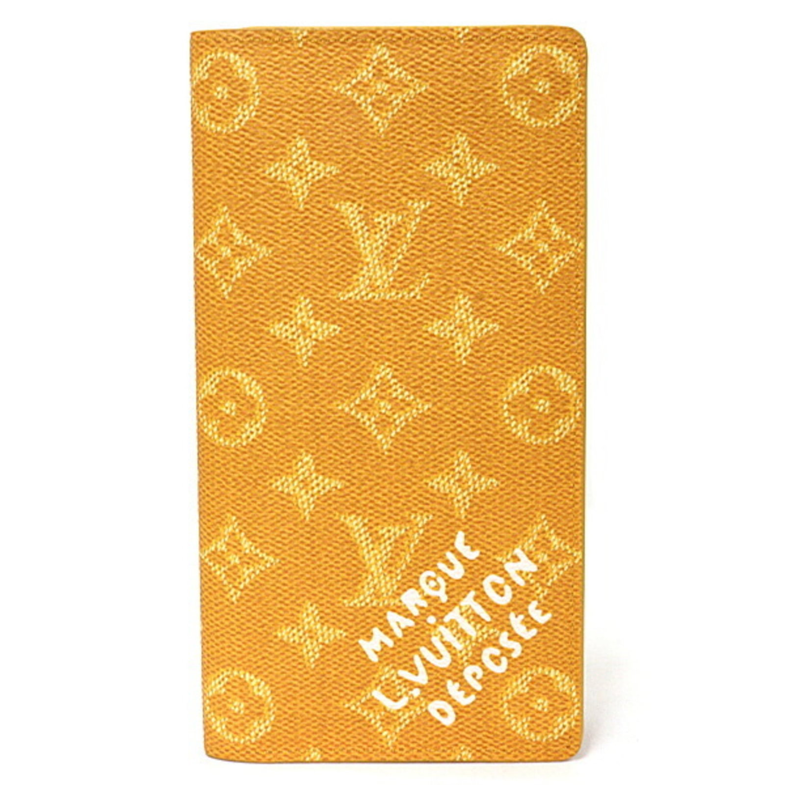 Louis Vuitton Long Wallet (Bi-Fold) Monogram: Louis Vuitton Long Wallet (Bi-Fold) Monogram Yellow Monogram Louis Vuitton Long Wallet (Bi-Fold) - 19cm x 10cm x 1.5cm. This bi-fold wallet features the iconic Monogram pattern in a vibrant yellow