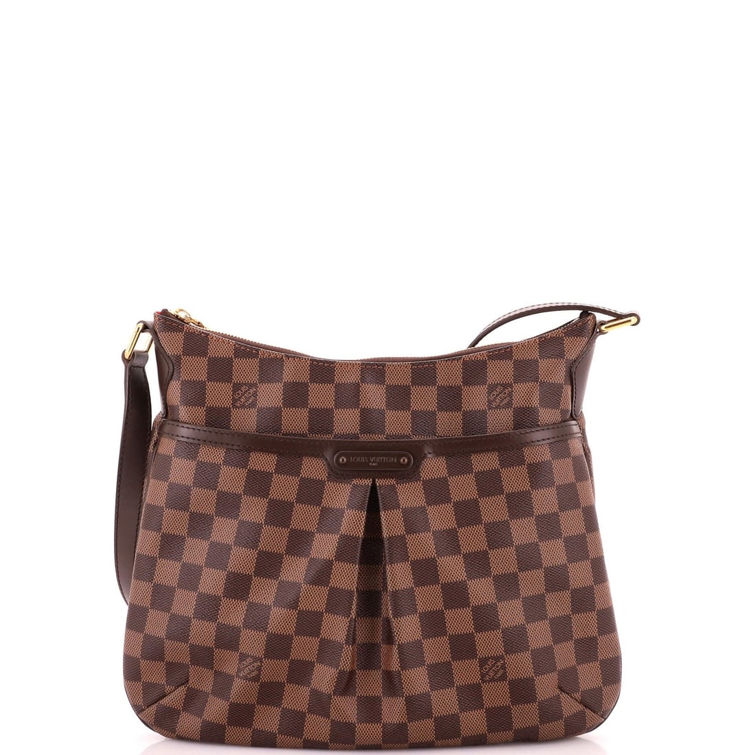 Handbag Damier Bloomsbury Louis Vuitton: Handbag Damier Bloomsbury Louis Vuitton Brown canvas coated Louis Vuitton Damier Bloomsbury cross body bag with scuffs, edge wear, and minor creases on exterior. The bag features a sturdy gold and