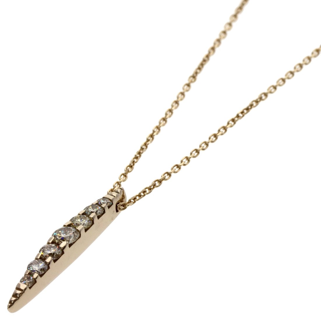 Kashikey Naked Brown Diamond Necklace K18Bg: Kashikey Naked Brown Diamond Necklace K18Bg The Kashikey Naked Brown Diamond Necklace K18Bg boasts a striking gold metal exterior and features a stunning 0.5ct diamond, showcasing its exceptional