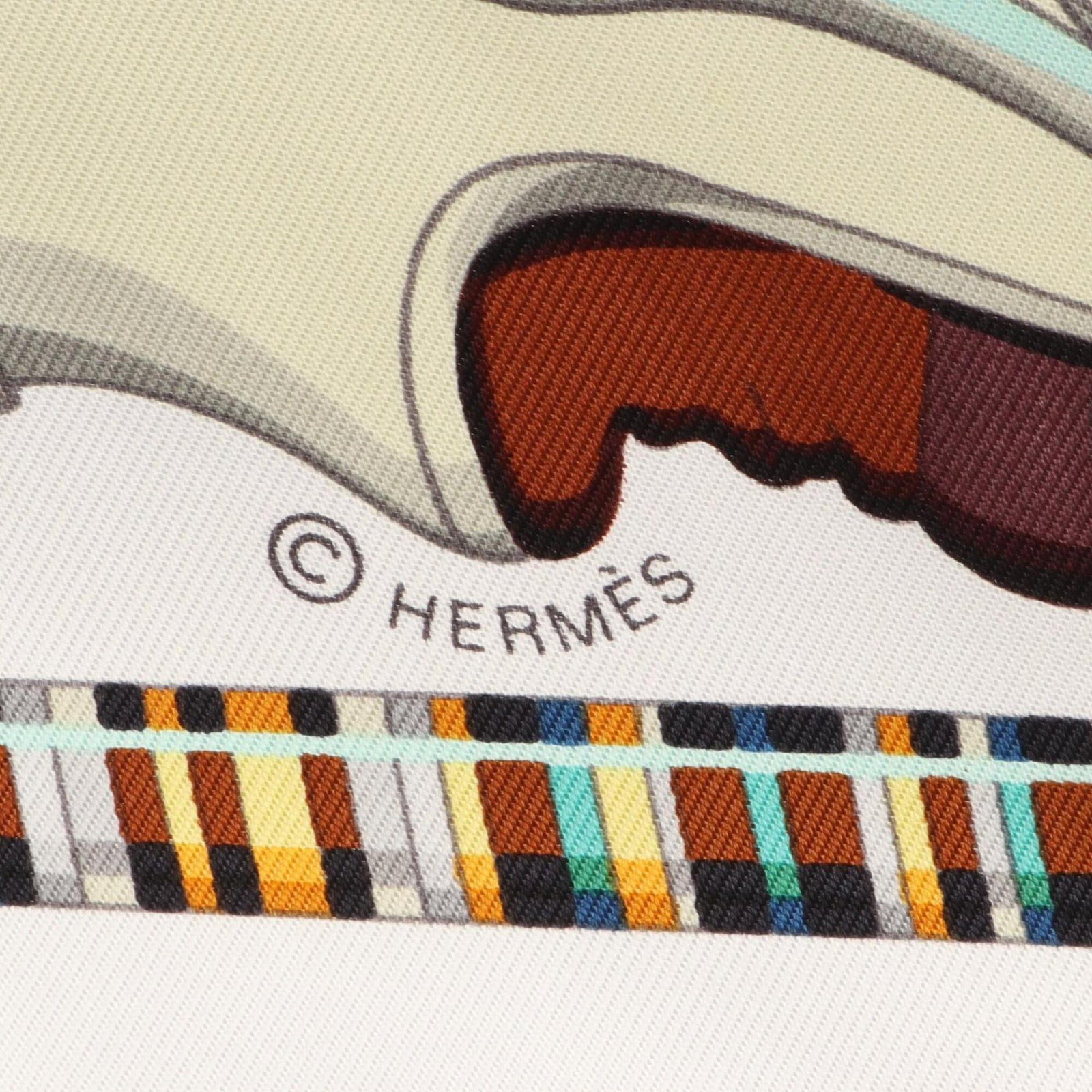 Silk Hermes Scarf - 2