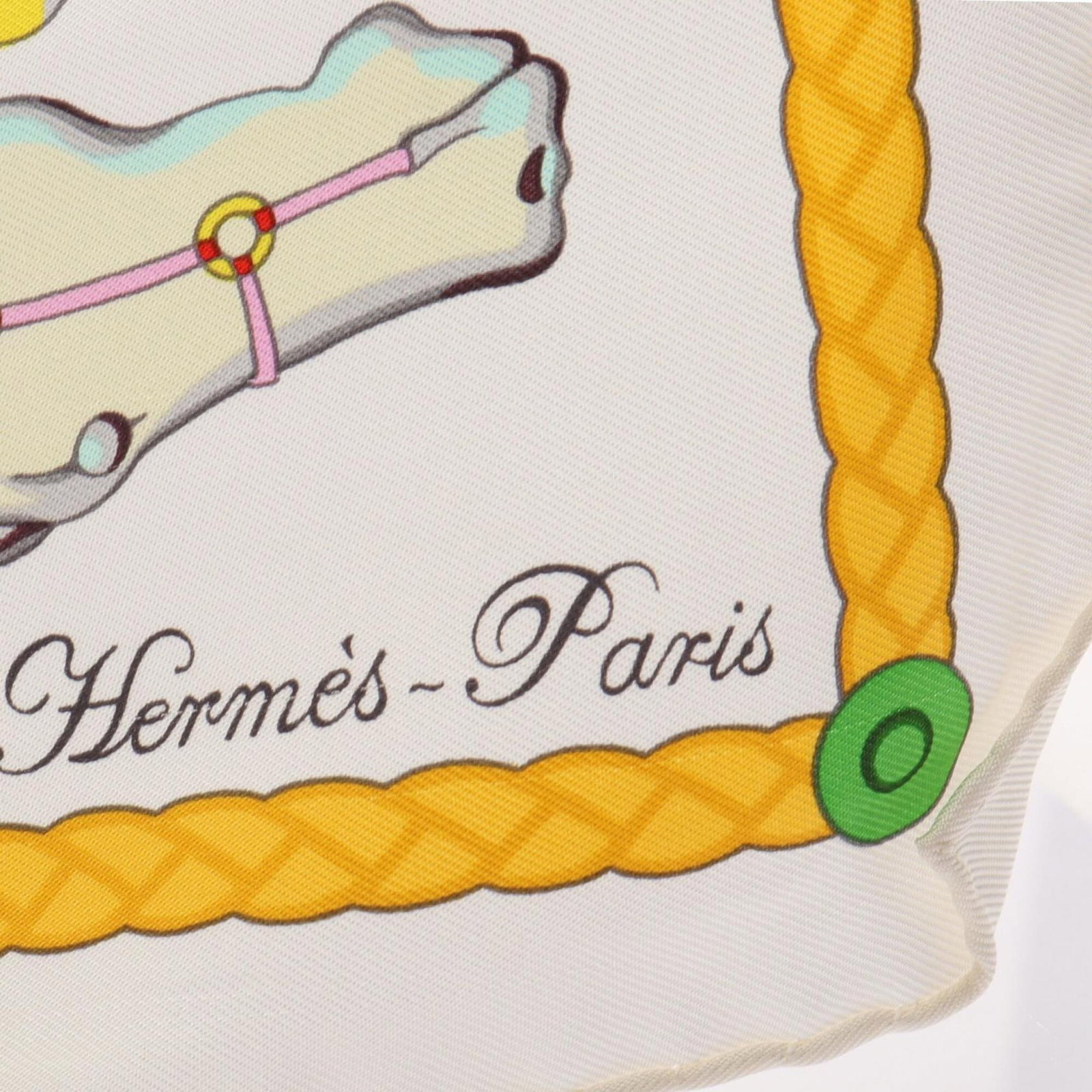 Silk Hermes Scarf - 4