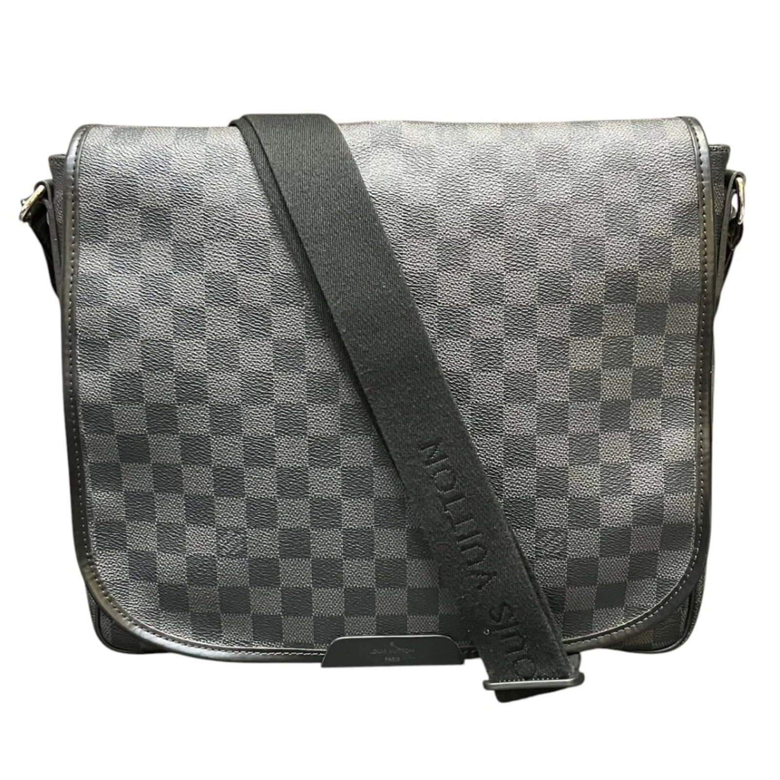 Shoulder Bag by Louis Vuitton: Shoulder Bag by Louis Vuitton Black Louis Vuitton shoulder bag with dimensions 28cm x 35cm x 9cm, perfect for everyday use. This stylish bag features a classic design and a durable construction. The