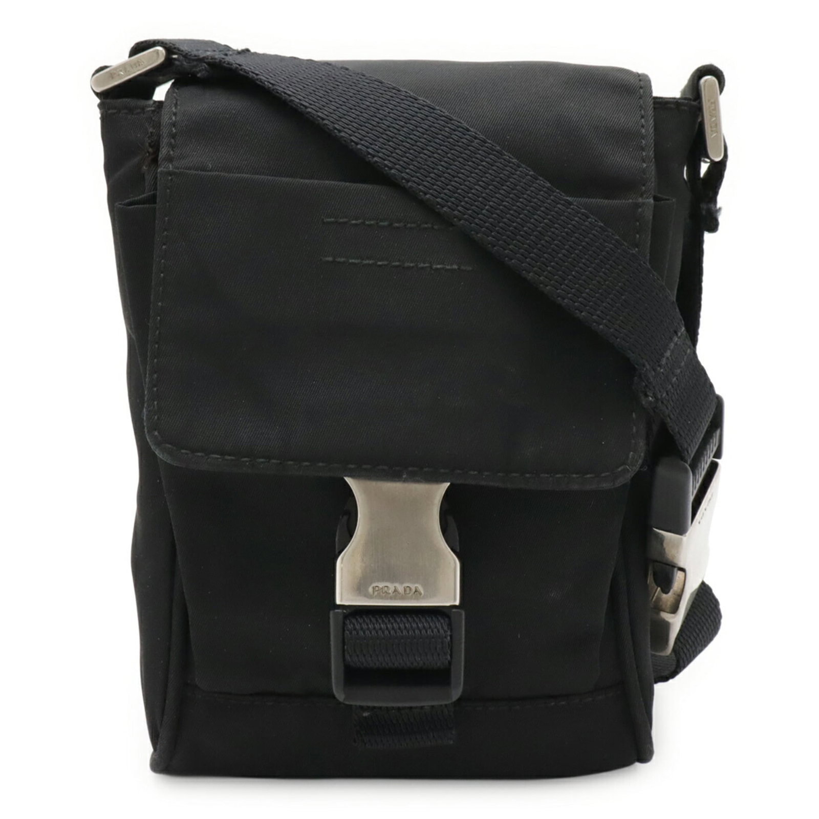 Shoulder Pouch Sling Bag Prada: Shoulder Pouch Sling Bag Prada Nero Prada shoulder pouch sling bag, a sleek and compact Italian design, measures 16cm x 10.5cm x 4cm, making it a versatile accessory for daily use. Made from high-qual