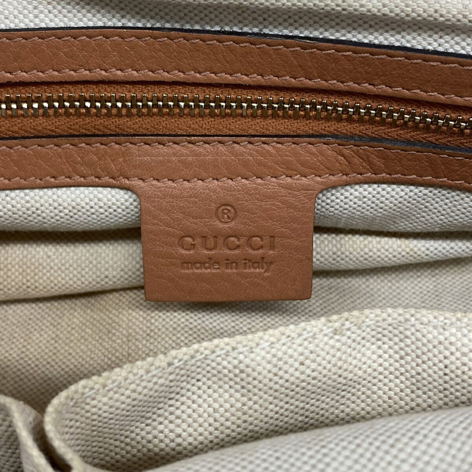 Handbag Leather Gucci - 5