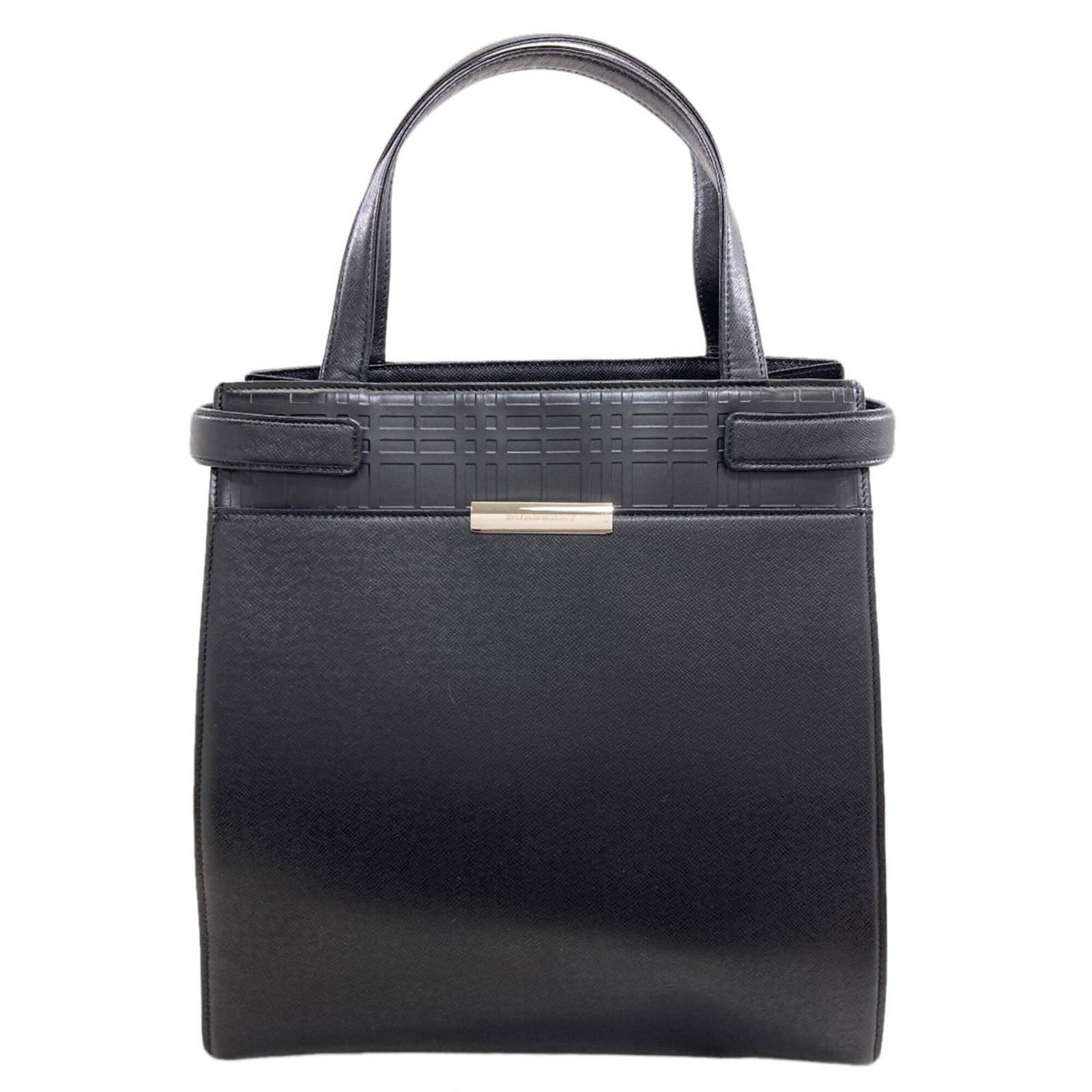 Burberry Handbag Pvc Leather: Burberry Handbag Pvc Leather Burberry's iconic handbag is crafted from a unique blend of PVC and leather, offering a sleek and modern aesthetic. Measuring 29cm x 28cm x 11.5cm, this stylish accessory 