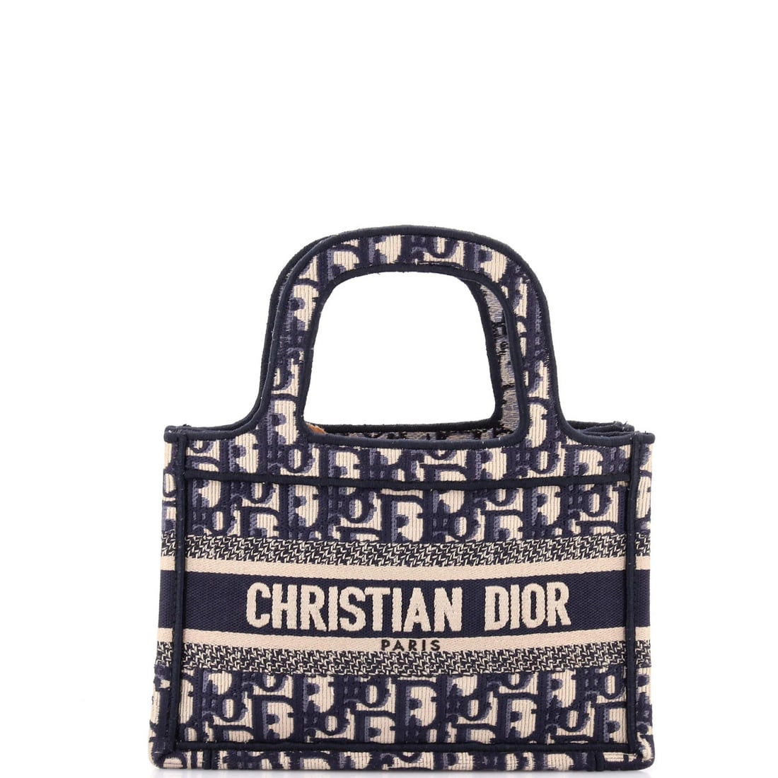Mini Canvas Oblique Book Tote Dior Christian: Mini Canvas Oblique Book Tote Dior Christian Mini Canvas Oblique Book Tote Dior Christian - A stylish and compact blue canvas tote with oblique design, perfect for carrying books, essentials, or daily