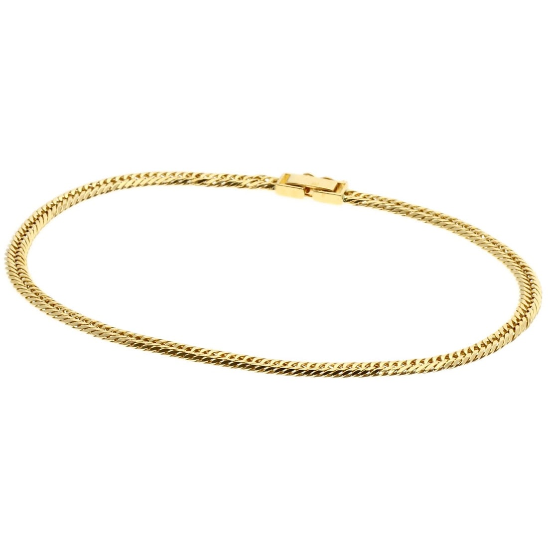 Curb Chain Kihei 12-Sided Triple Bracelet K18 Yellow Gold 13G: Curb Chain Kihei 12-Sided Triple Bracelet K18 Yellow Gold 13G K18 Yellow Gold 13G Curb Chain Kihei 12-Sided Triple Bracelet boasts a unique 12-sided design, adding an extra layer of visual interest to