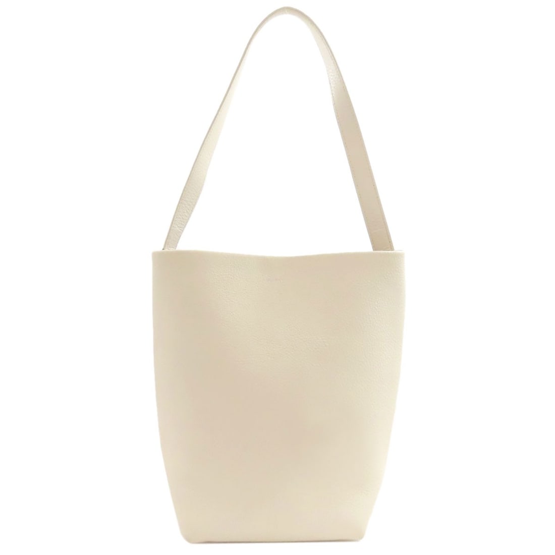 Calf Tote Bag Small North South Park: Calf Tote Bag Small North South Park White Calf Tote Bag with a Small North South Park Design. This tote bag features a distinctive small design from the popular North South Park series. Made from