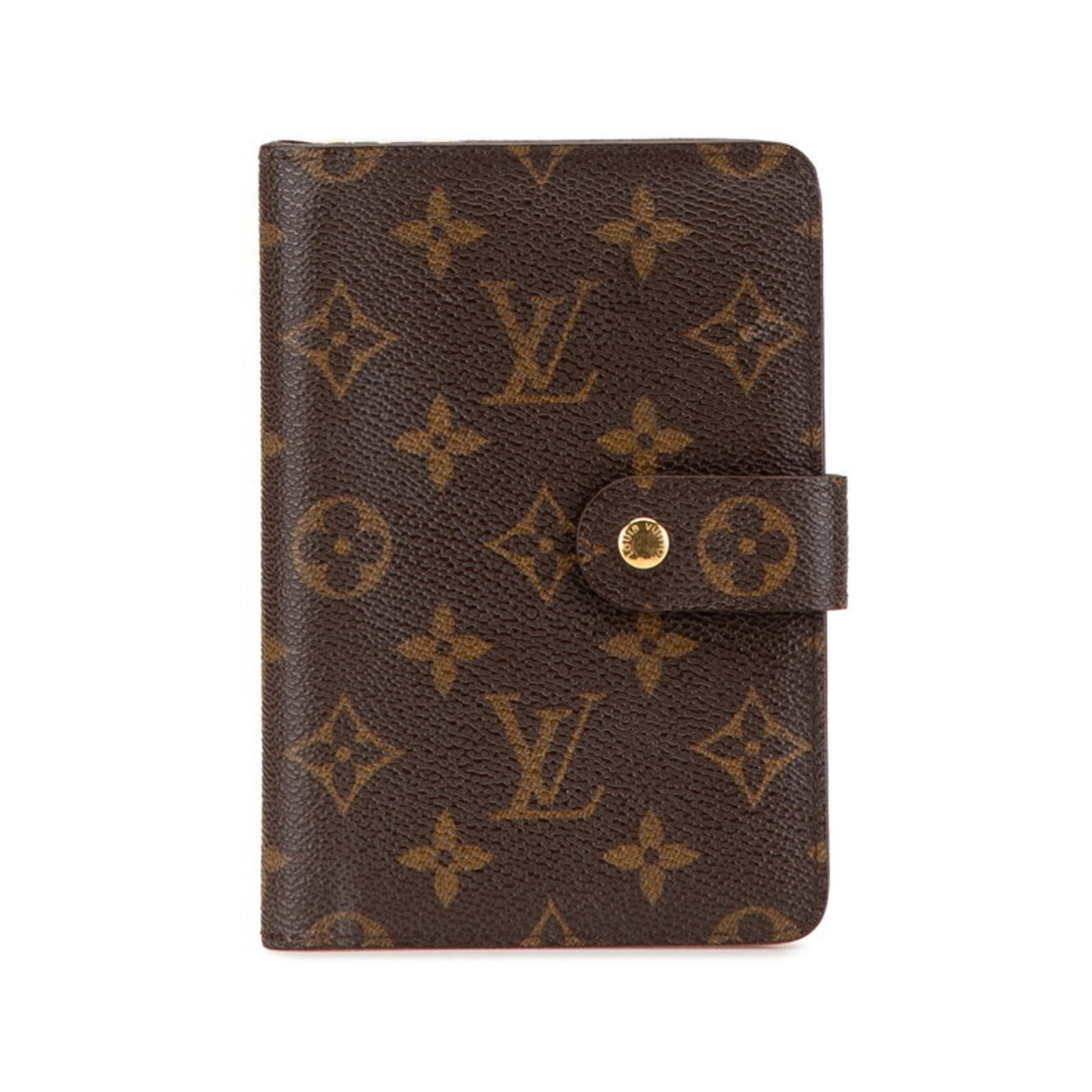 PVC Leather Wallet Bi Fold Louis Vuitton: PVC Leather Wallet Bi Fold Louis Vuitton PVC Leather Wallet Bi Fold Louis Vuitton is made from PVC and Leather, with a Brown color. It has a size of 10.5cm x 15cm x 2.5cm and is a bi-fold wallet.