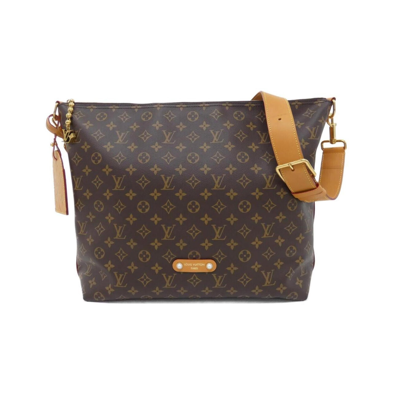 Canvas Coated Louis Vuitton Bag Shoulder: Canvas Coated Louis Vuitton Bag Shoulder Coated canvas, gold hardware, and the iconic Monogram pattern make this Louis Vuitton shoulder bag a stylish and timeless piece. With a spacious interior and