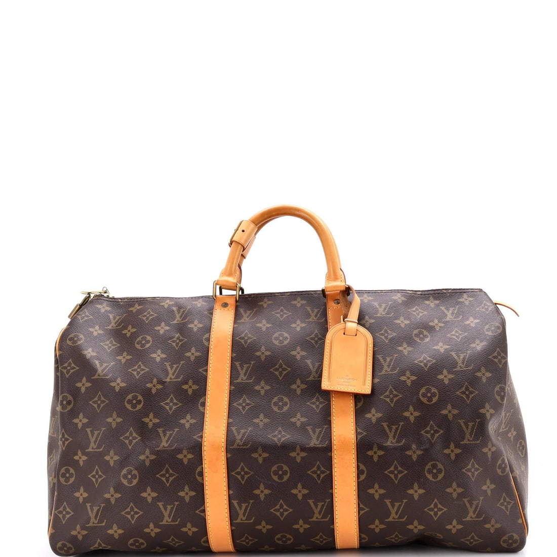 Canvas Monogram Bag Louis Vuitton Keepall 50: Canvas Monogram Bag Louis Vuitton Keepall 50 Canvas Monogram Bag Louis Vuitton Keepall 50 - A Timeless Brown Duffle with Monogram Canvas. This Louis Vuitton Keepall 50 bag features a classic brown
