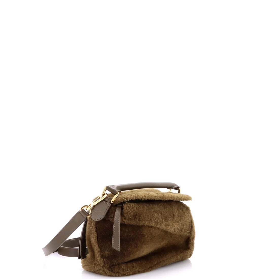 Shearling Puzzle Small Loewe Bag - 2