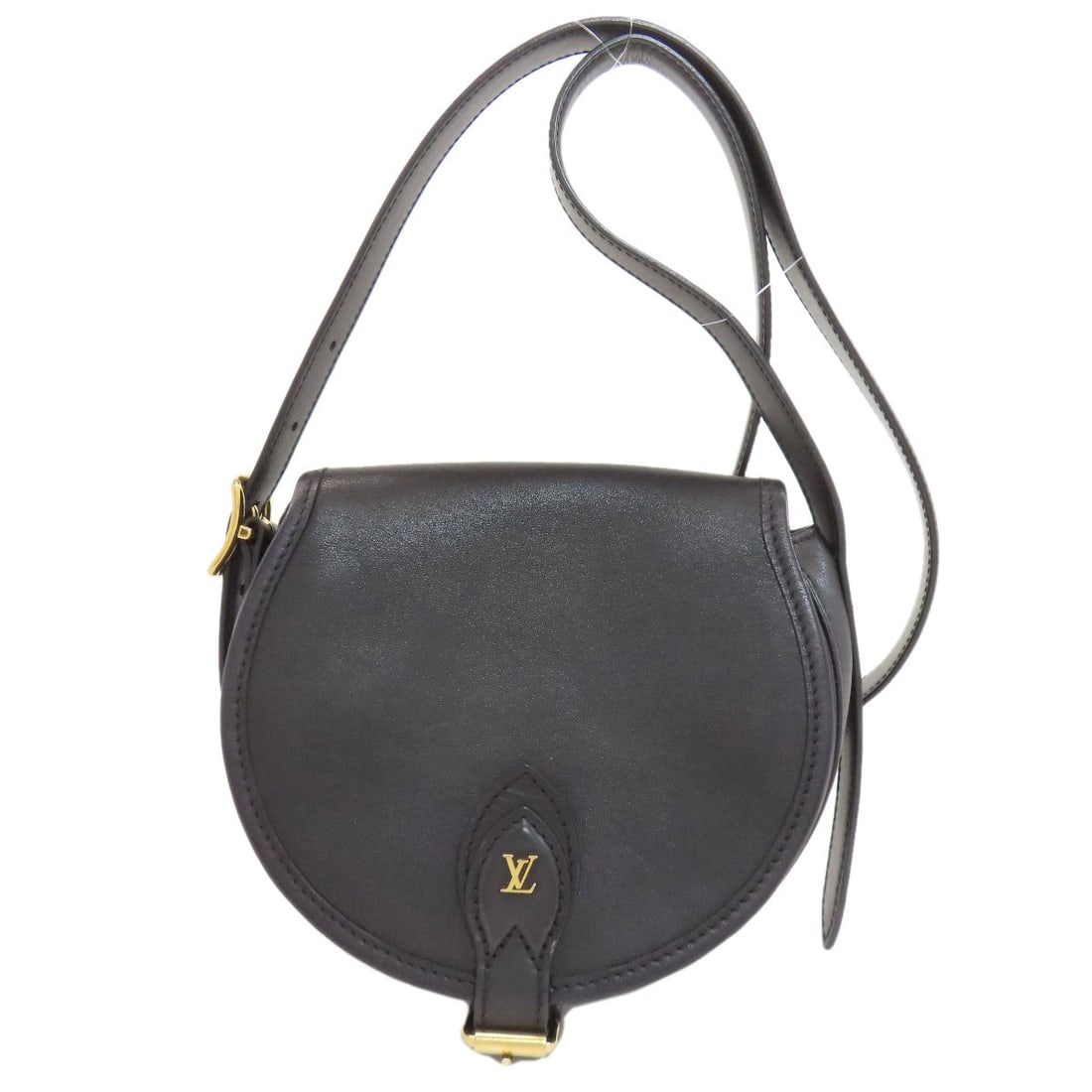 Leather Shoulder Bag Tamburan Bag M55505 Louis Vuitton: Leather Shoulder Bag Tamburan Bag M55505 Louis Vuitton Black Leather Shoulder Bag with Classic Style. Made from high-quality leather, this Louis Vuitton shoulder bag features a timeless design that