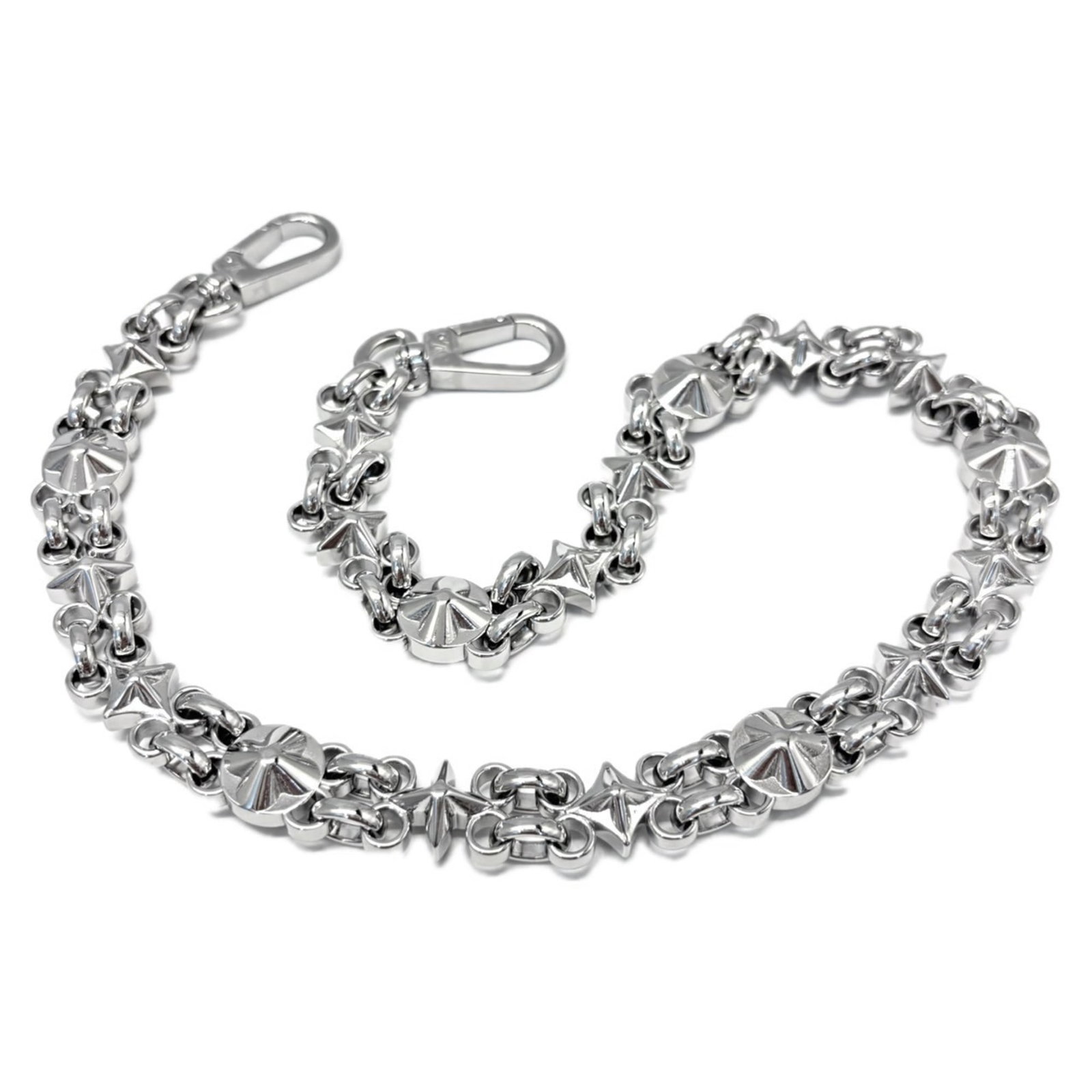 Vuitton Louis Strap Metal: Vuitton Louis Strap Metal The Louis Vuitton Louis Strap Metal is a sleek and sophisticated accessory, boasting a striking metal strap with a length of 56cm. Its compact size and weight of 166g make