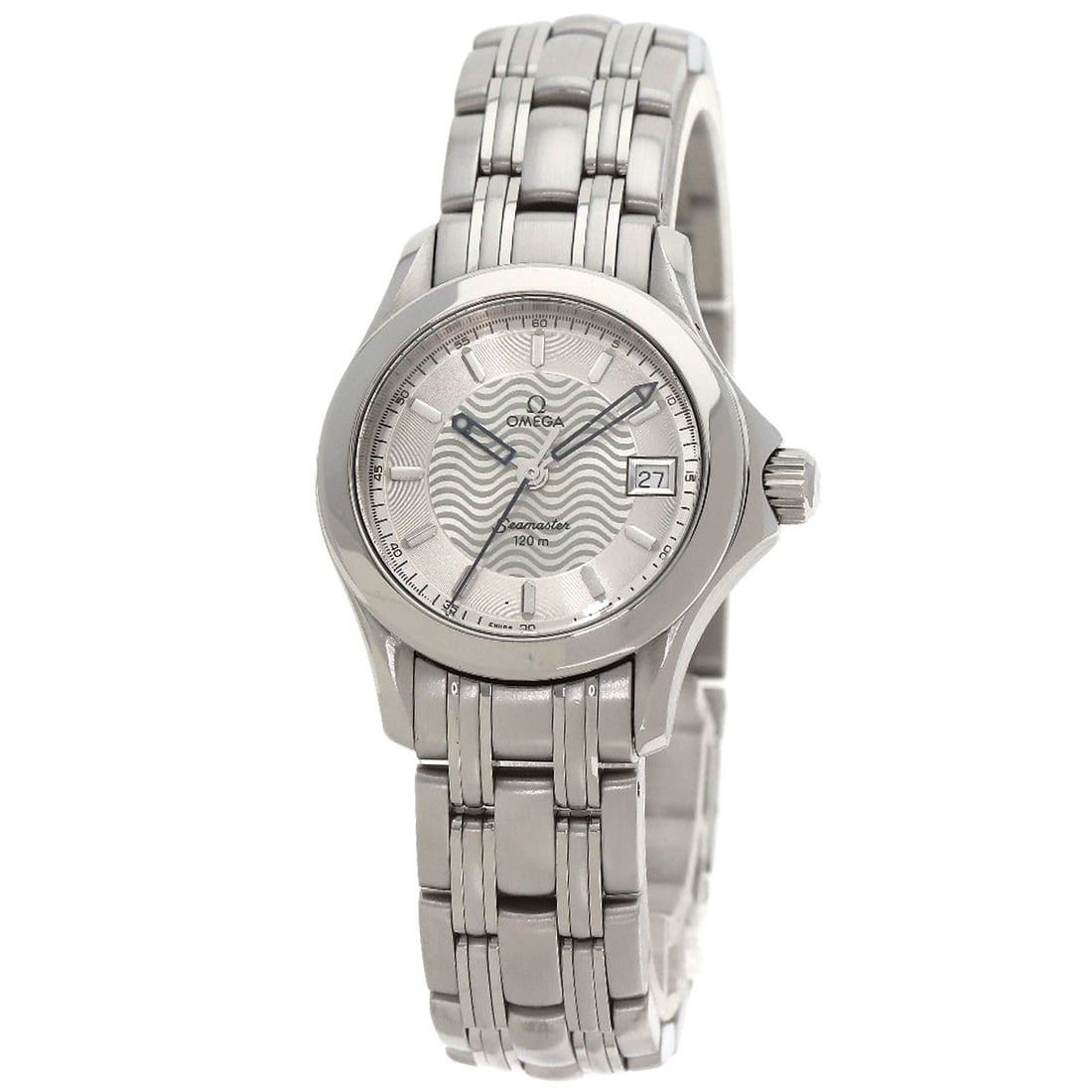 Omega Seamaster 120M Watches 2581.31 Stainless Steel/ Stainless Steel: Omega Seamaster 120M Watches 2581.31 Stainless Steel/ Stainless Steel Stainless steel case and silver bezel add a sleek touch to this Omega Seamaster 120M watch, featuring a silver dial and quartz