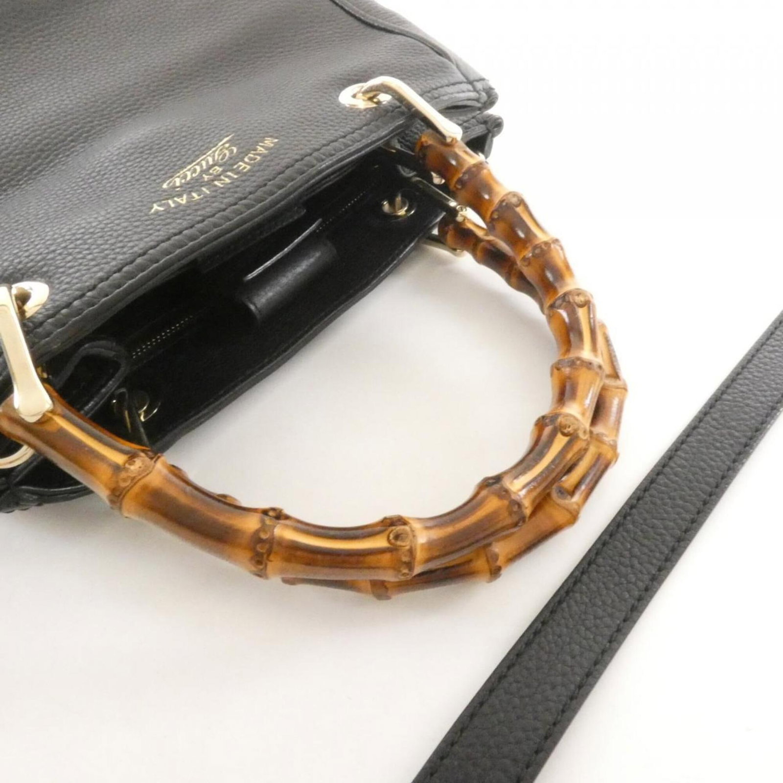 Handbag Leather Gucci - 4