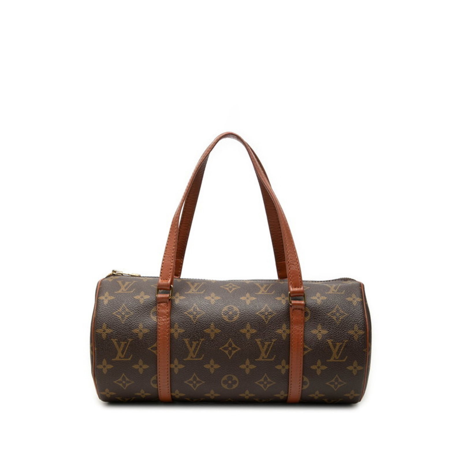 Louis Vuitton Handbag Pouch Pvc Leather: Louis Vuitton Handbag Pouch Pvc Leather PVC and leather combine in this Louis Vuitton handbag pouch, featuring a classic design in brown color. Made with PVC and leather materials, its size is 14.5cm