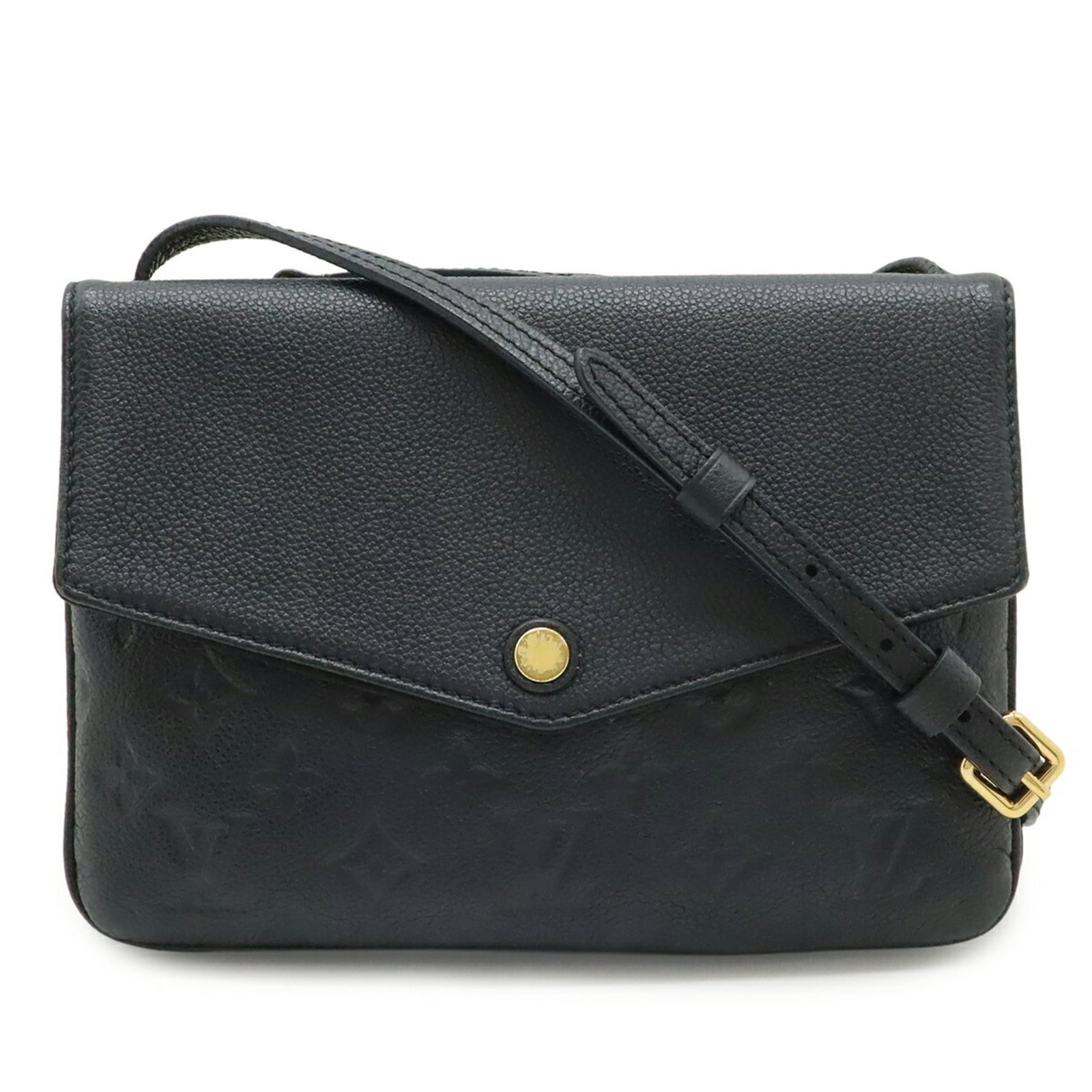 Shoulder Bag Monogram Empreinte Louis Vuitton: Shoulder Bag Monogram Empreinte Louis Vuitton Black Monogram Empreinte Louis Vuitton shoulder bag with a classic design, measuring 17cm x 23.5cm x 3cm and weighing 440g. The bag features a signature