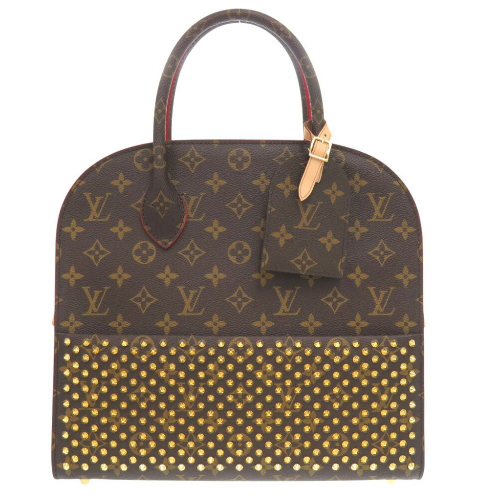 Louis Vuitton Handbag Monogram Leather: Louis Vuitton Handbag Monogram Leather Monogram Leather Handbag from Louis Vuitton, featuring the iconic Harako leather and classic brown color, measures 29cm x 31cm x 11.5cm. Comes with a dust bag