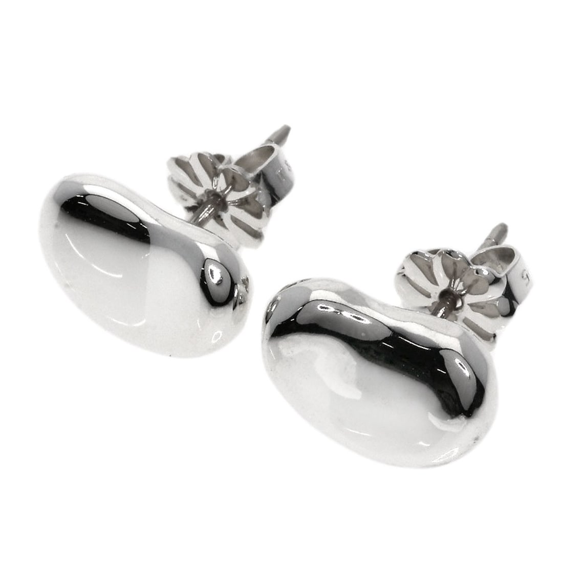 Silver Tiffany Bean Earring: Silver Tiffany Bean Earring Silver Tiffany Bean Earring is a sleek and modern earring featuring a silver finish. The earring's minimalist design makes it a versatile accessory that can be paired with