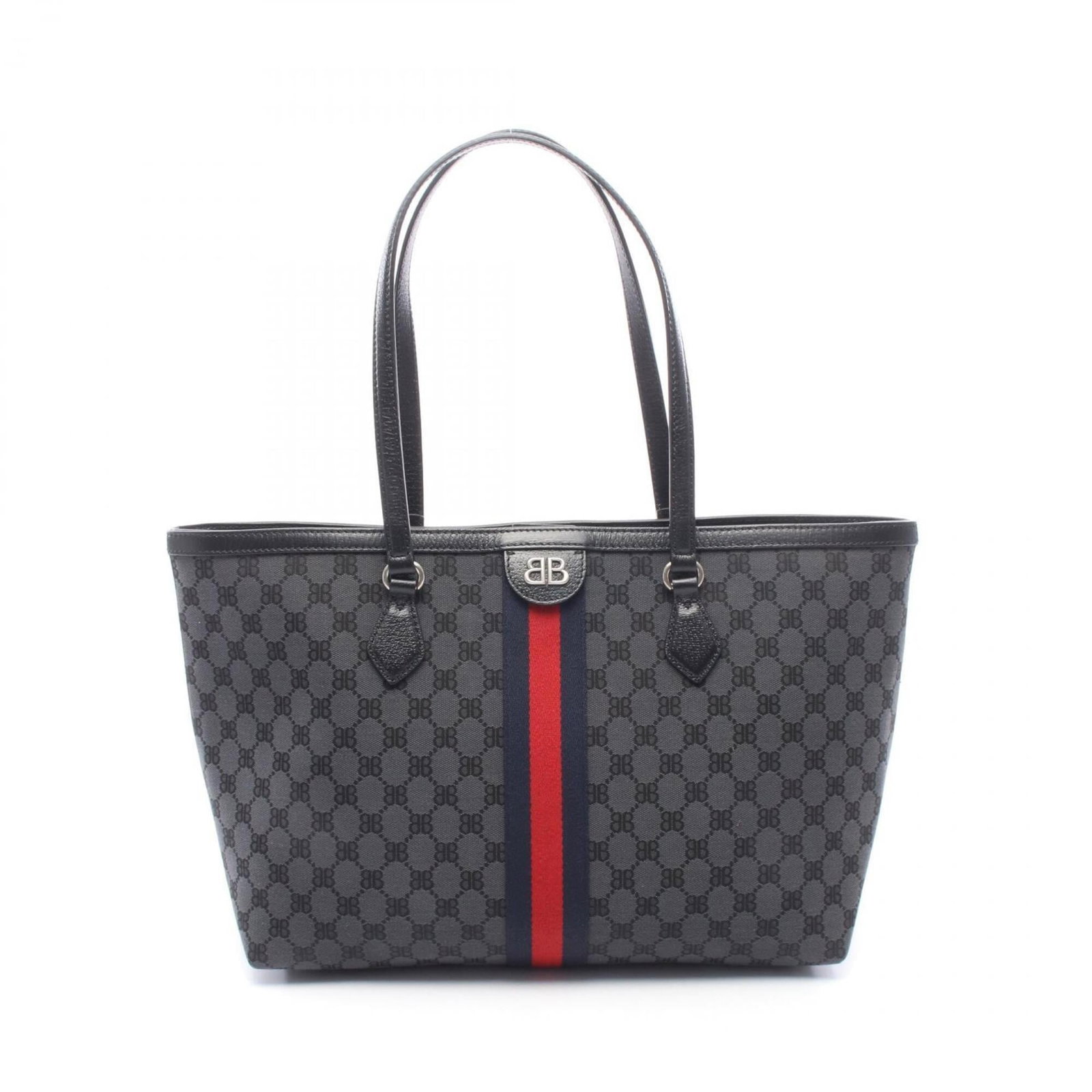 Canvas Tote Handbag Balenciaga: Canvas Tote Handbag Balenciaga Canvas Tote Handbag by Balenciaga. This black and gray canvas tote bag features a classic design with a 28cm x 37cm x 13cm size, making it a practical and stylish