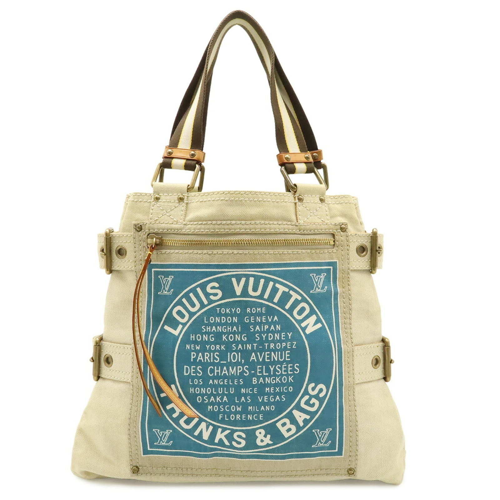 Shoulder Bag Tote Bag Louis Vuitton Canvas: Shoulder Bag Tote Bag Louis Vuitton Canvas Canvas shoulder bag with a natural blue hue, measuring 33.5cm x 35.5cm x 8cm, crafted from Louis Vuitton's iconic canvas material. This tote bag features the