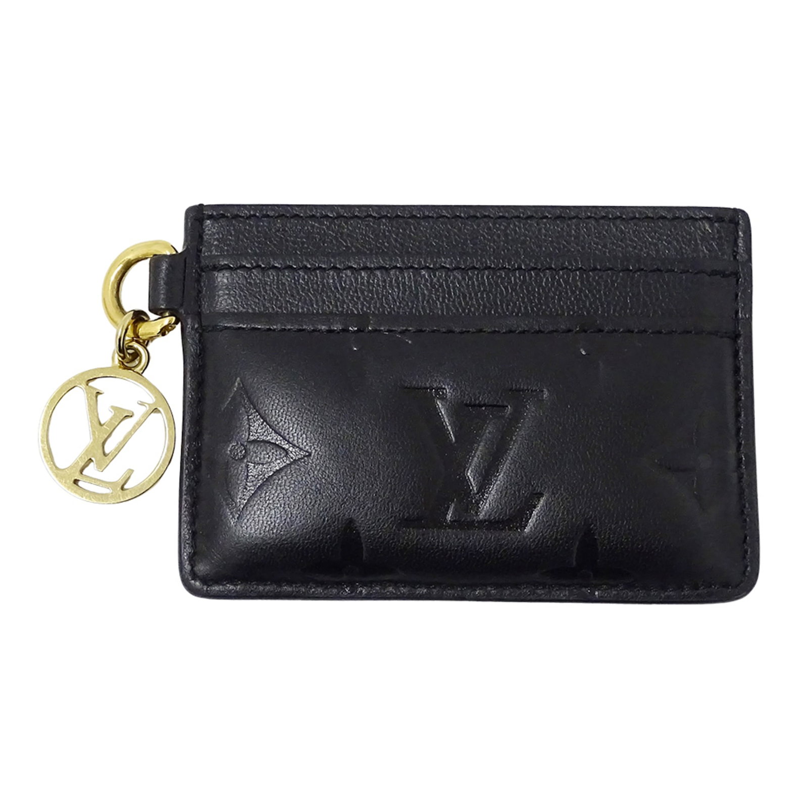 Card Case Leather Louis Vuitton: Card Case Leather Louis Vuitton The Card Case Leather Louis Vuitton is a sleek and sophisticated accessory made from high-quality lamb leather. Measuring 7.5cm x 10.5cm x 1cm, this compact card case i