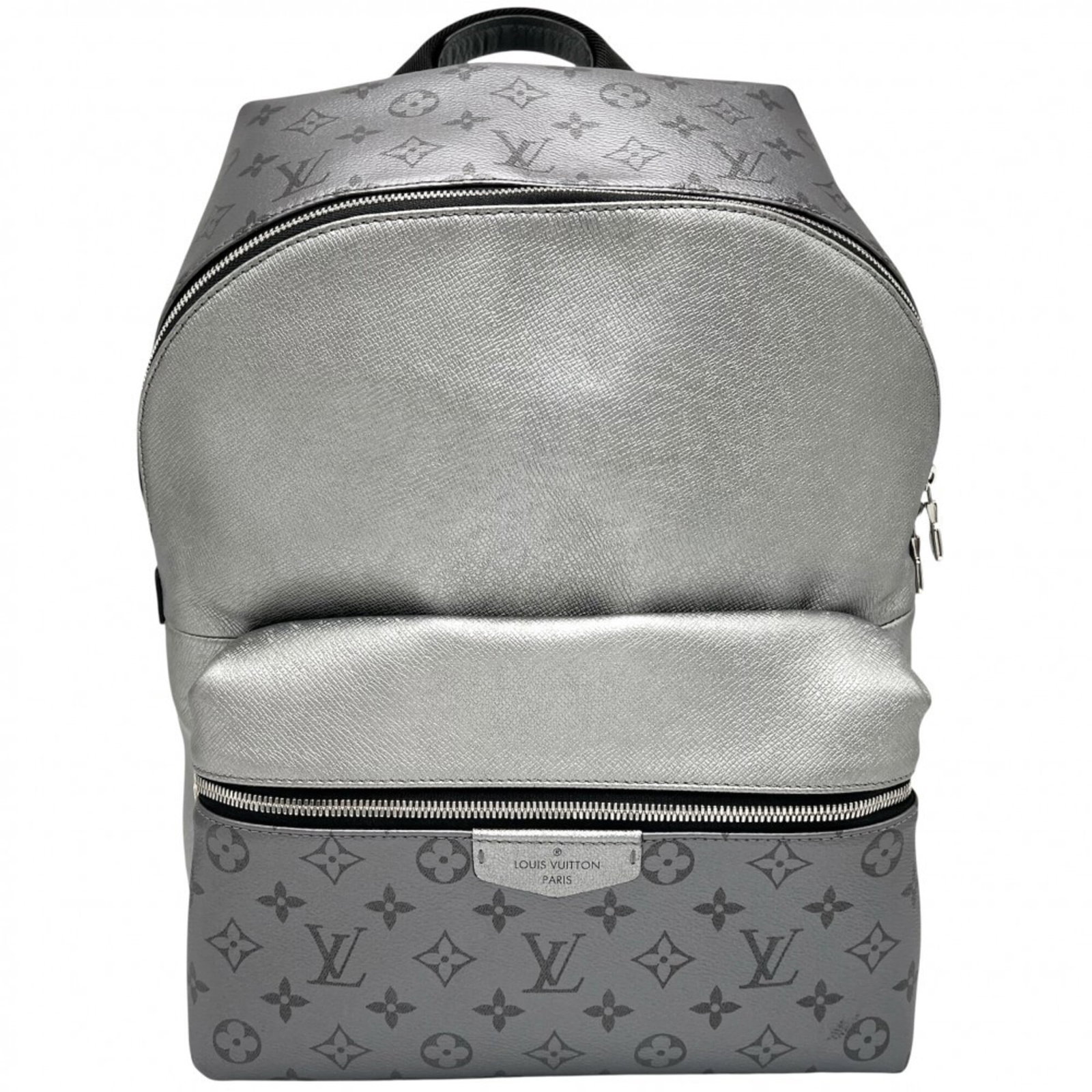 Louis Vuitton Monogram Eclipse Backpack: Louis Vuitton Monogram Eclipse Backpack The Louis Vuitton Monogram Eclipse Backpack boasts a sleek, metallic gray finish with a distinctive Monogram Eclipse design. This stylish bag features an open