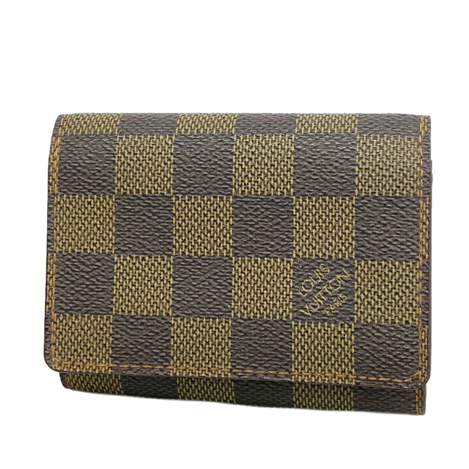 Case Louis Vuitton Card: Case Louis Vuitton Card Case Louis Vuitton Card in Ebene, a stylish and compact accessory featuring a signature from the renowned brand. Measuring 8.5cm x 10cm x 2cm, this card case is a versatile add
