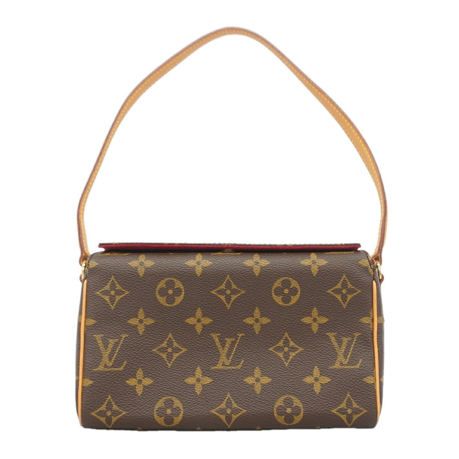 Handbag Louis Vuitton: Handbag Louis Vuitton Brown Louis Vuitton handbag with a size of 12cm x 20cm x 6.5cm, featuring a classic design and signature monogram pattern. This stylish accessory is made of high-quality