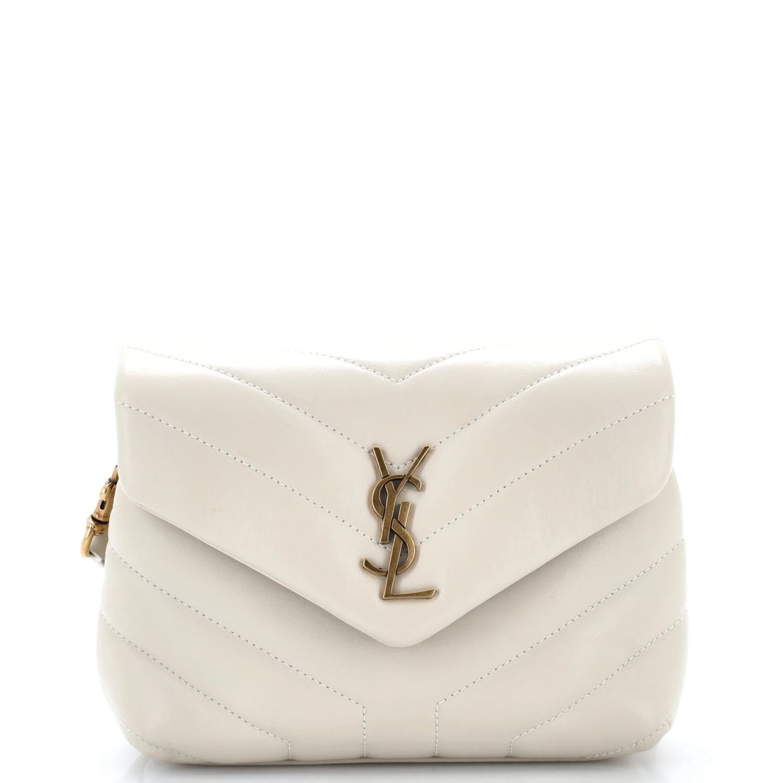 LouLou Matelasse Leather Toy Bag Chevron Saint Laurent: LouLou Matelasse Leather Toy Bag Chevron Saint Laurent LouLou Matelasse Leather Toy Bag Chevron Saint Laurent - A Neutral and Chic Cross Body Bag. This exquisite toy bag features a luxurious