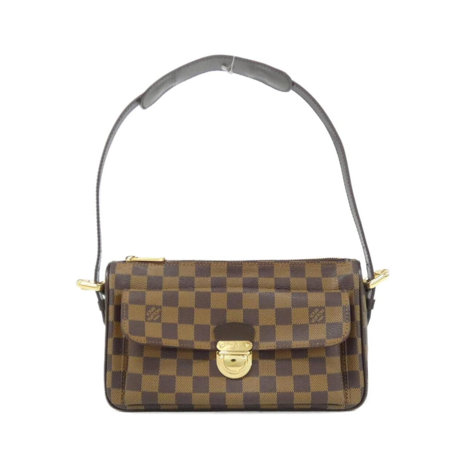 Canvas Coated Louis Vuitton Bag Shoulder: Canvas Coated Louis Vuitton Bag Shoulder Canvas Coated Louis Vuitton Bag Shoulder: A Timeless Classic. This Ebene-colored, coated canvas shoulder bag features gold hardware and measures 16cm x 26cm x