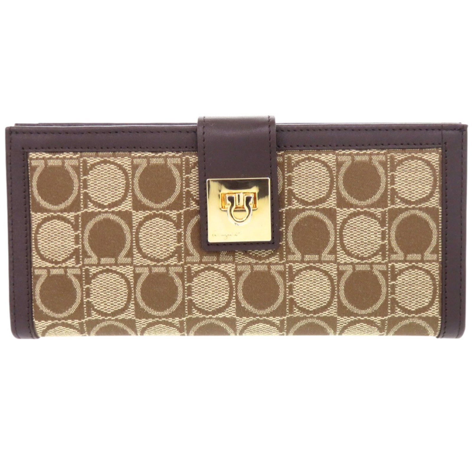 Tri Fold Jacquard Leather Wallet Salvatore Ferragamo (1 of 8)