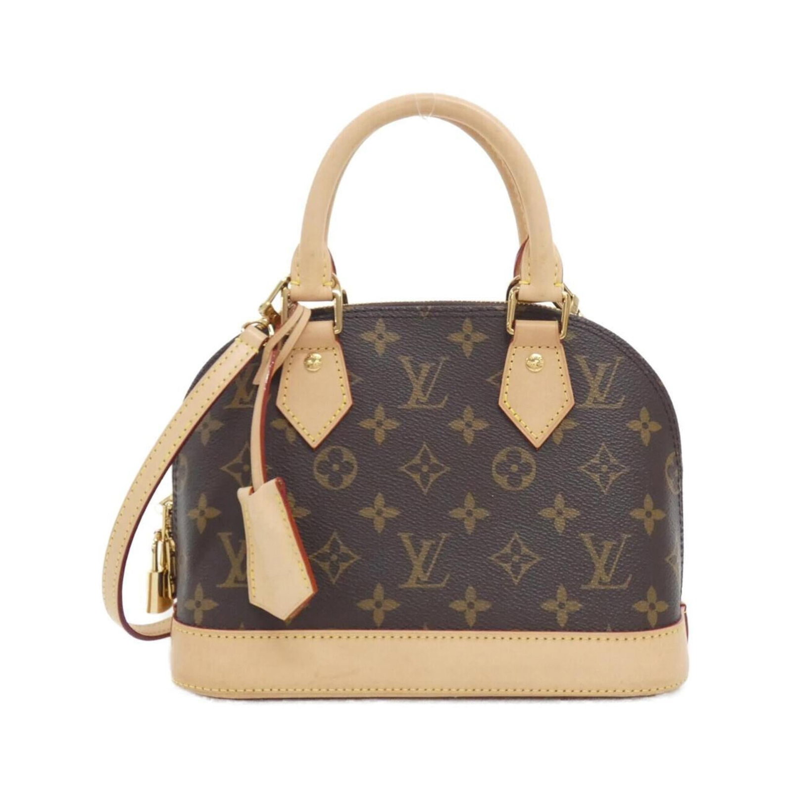 Louis Vuitton Handbag Coated Canvas: Louis Vuitton Handbag Coated Canvas Coated canvas construction provides a durable and stylish finish for this Louis Vuitton handbag, available in the classic Marron color. The gold hardware adds a