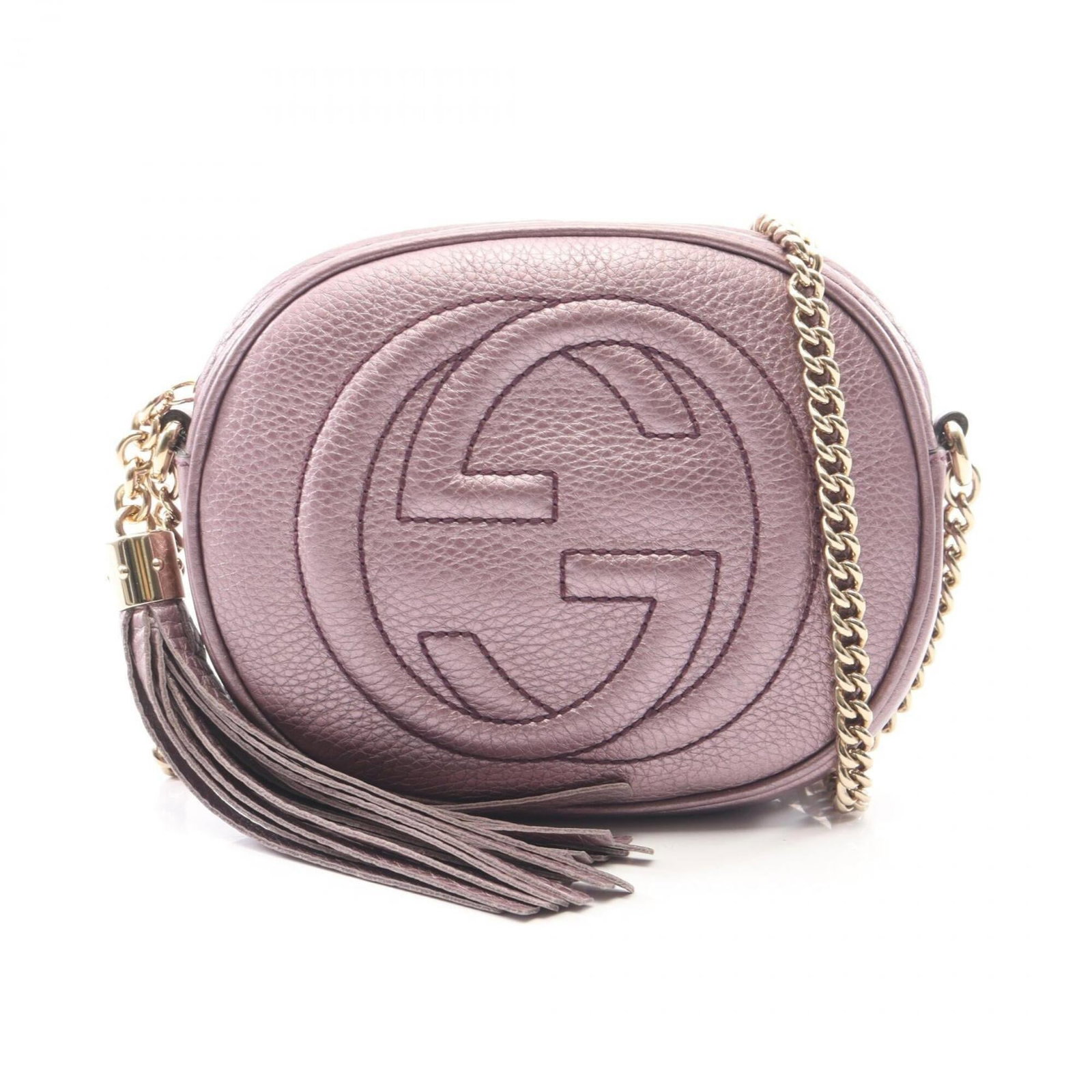 Shoulder Bag Leather Handbag Gucci: Shoulder Bag Leather Handbag Gucci Purple Gucci shoulder bag made from high-quality leather, measuring 14cm x 17cm x 4cm. This stylish handbag features a sleek design and a signature that bears a