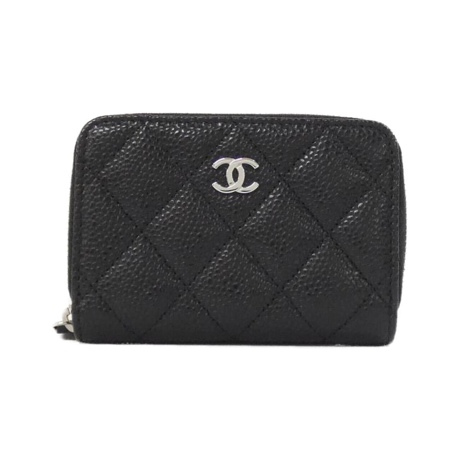 Coin Case Grained Calfskin by Chanel: Coin Case Grained Calfskin by Chanel Grained Calfskin Coin Case by Chanel - A sleek and sophisticated accessory, this coin case features a classic design crafted from high-quality grained calfskin.