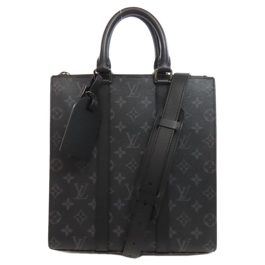 M46452 Louis Vuitton Sac Monogram Handbag Plat Eclipse (1 of 20)