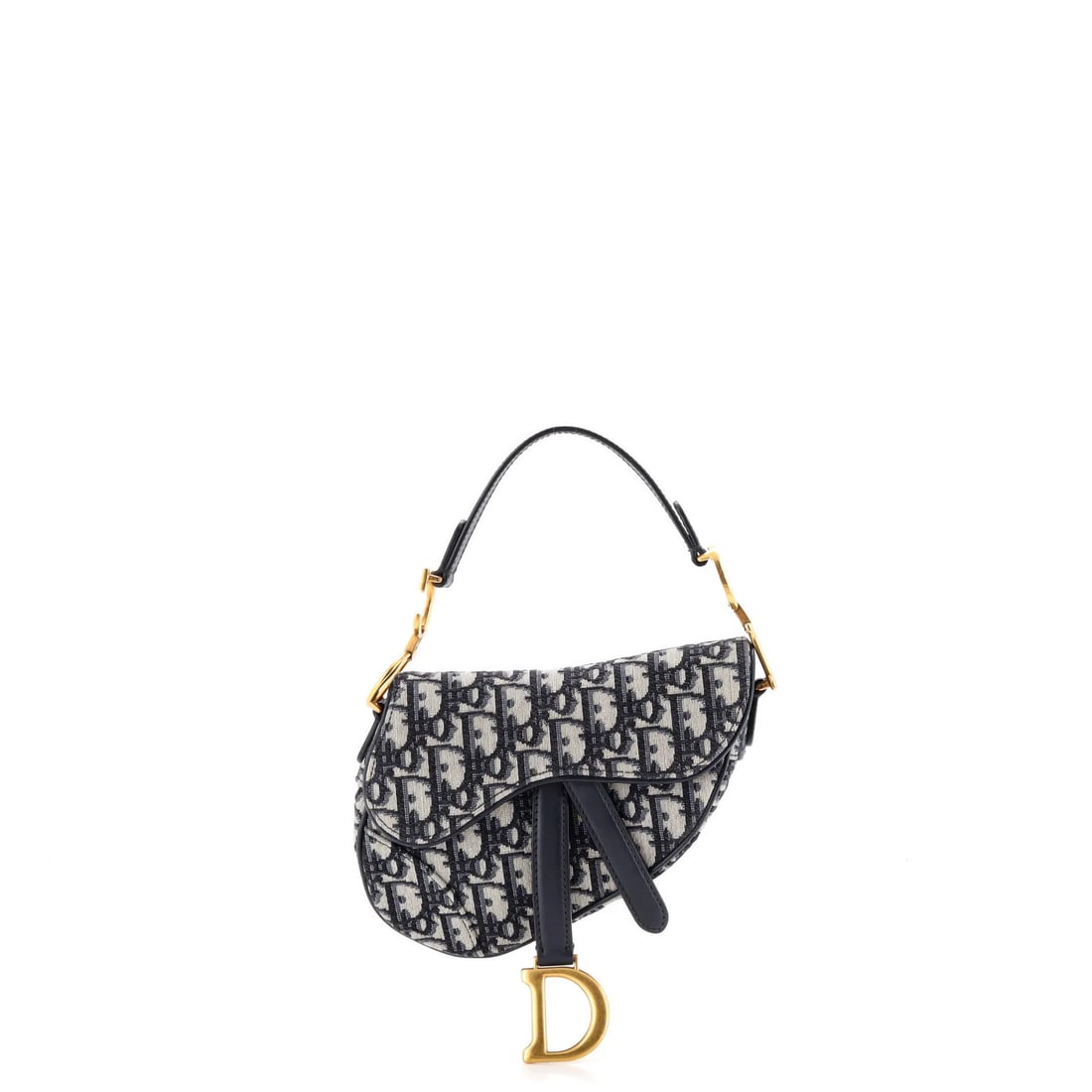 Canvas Oblique Christian Dior Saddle Mini: Canvas Oblique Christian Dior Saddle Mini Canvas Oblique Christian Dior Saddle Mini - A stylish and compact shoulder bag with a classic oblique design, featuring a canvas exterior in a vibrant blue