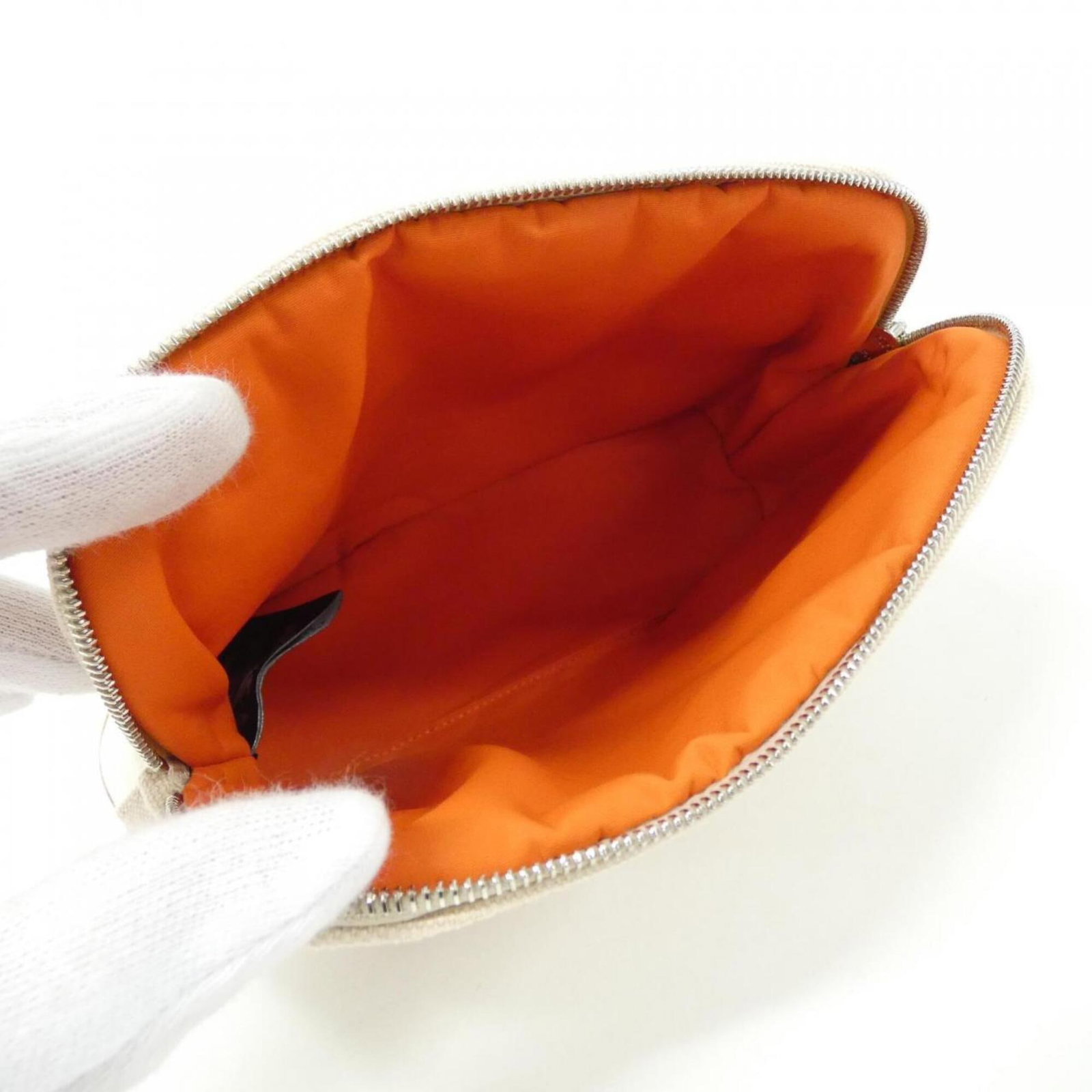 Handbag Canvas Pouch Hermes - 6