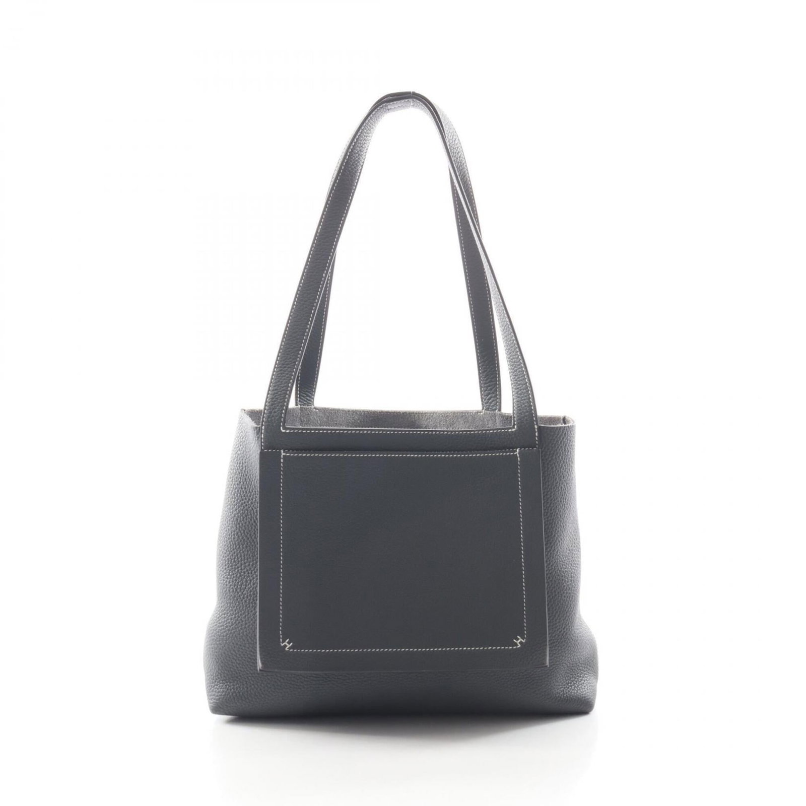 Clemence Tote Bag Hermes Leather Taurillon: Clemence Tote Bag Hermes Leather Taurillon Taurillon clemence leather gives this tote bag a unique, sophisticated look. Measuring 25cm x 31cm x 10cm, it's a versatile size for everyday use. The bag's