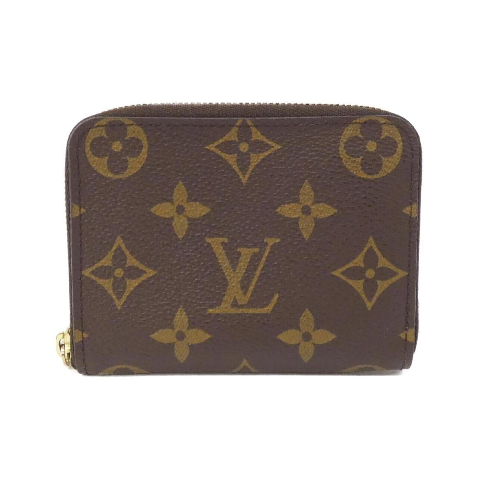 Louis Vuitton Coin Purse/ Coin Case Coated Canvas: Louis Vuitton Coin Purse/ Coin Case Coated Canvas Coated canvas construction adds a touch of sophistication to this Louis Vuitton coin purse, featuring a classic brown color and sleek design.