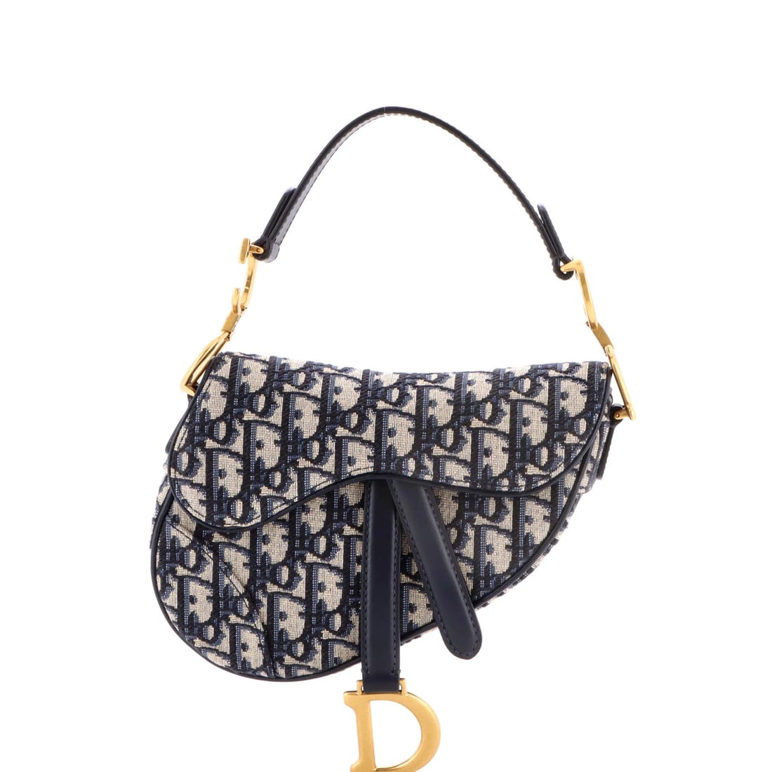 Canvas Oblique Christian Dior Saddle Mini: Canvas Oblique Christian Dior Saddle Mini Canvas Oblique Christian Dior Saddle Mini - A stylish and compact shoulder bag with a signature blue canvas exterior, featuring a classic oblique design and