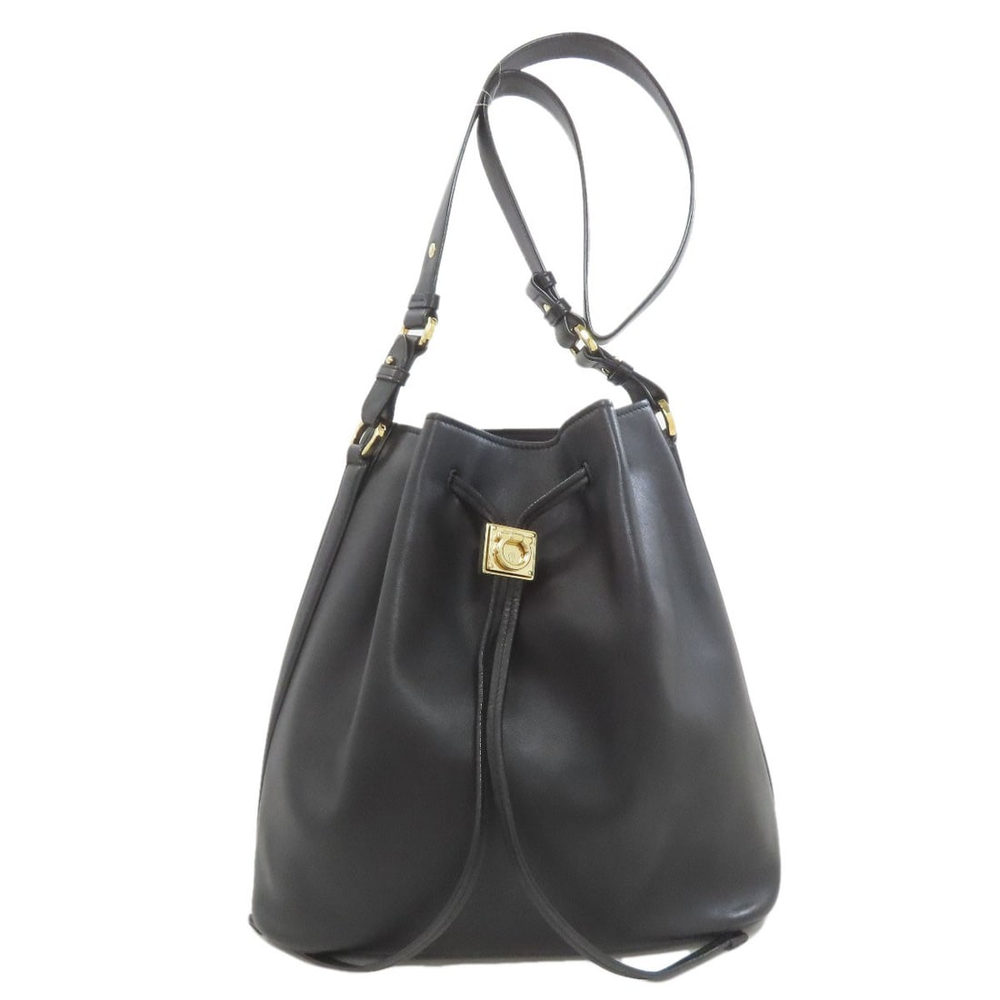 Salvatore Ferragamo Calf Bag Shoulder Logo: Salvatore Ferragamo Calf Bag Shoulder Logo The Salvatore Ferragamo Calf Bag Shoulder Logo is a sleek and sophisticated shoulder bag with a classic design. Measuring 10.6 inches in height and 5.7
