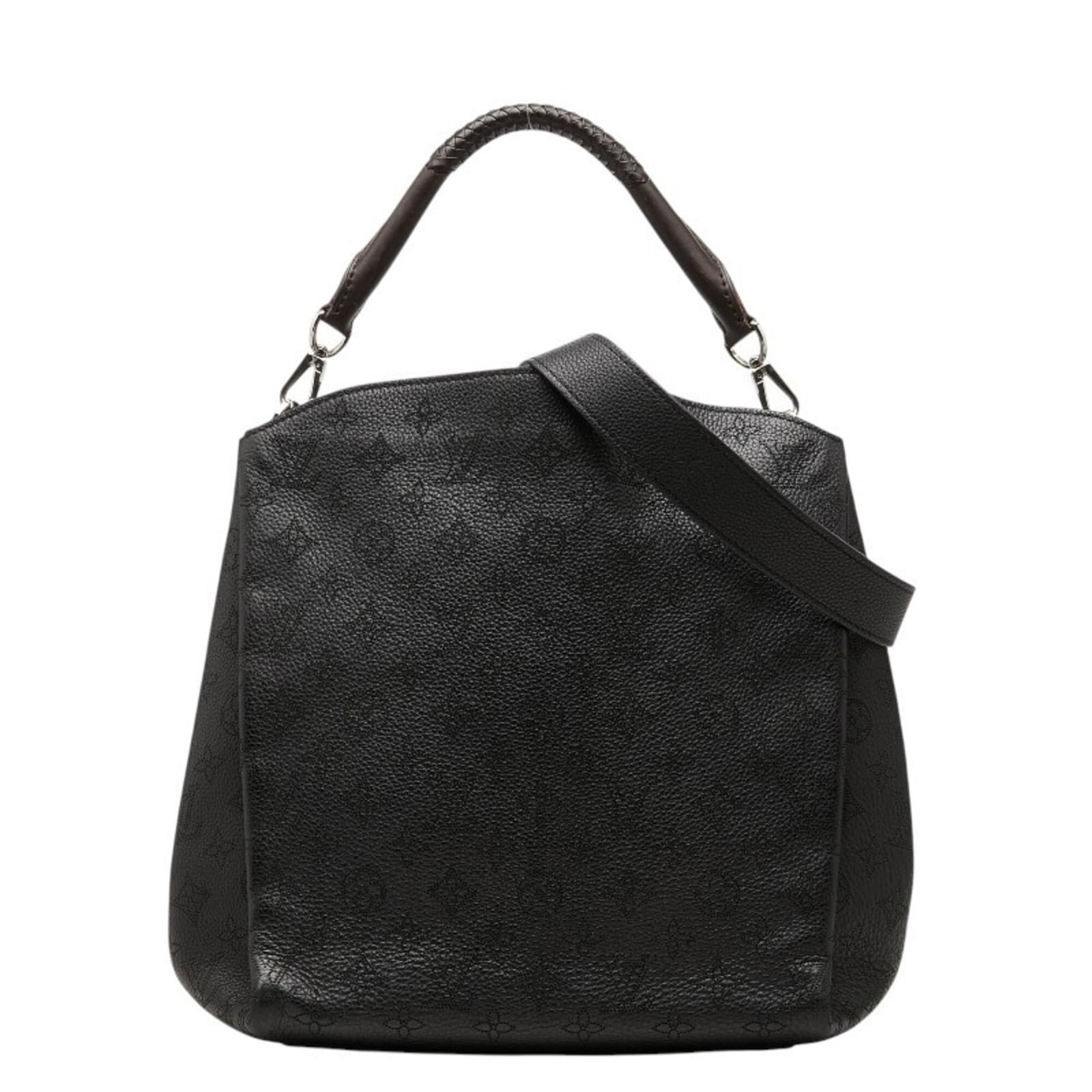 Handbag Leather Louis Vuitton: Handbag Leather Louis Vuitton Black leather Louis Vuitton handbag with dimensions 30cm x 34cm x 15.5cm. This stylish bag features classic Louis Vuitton design and construction. Item Specifics: Brand: