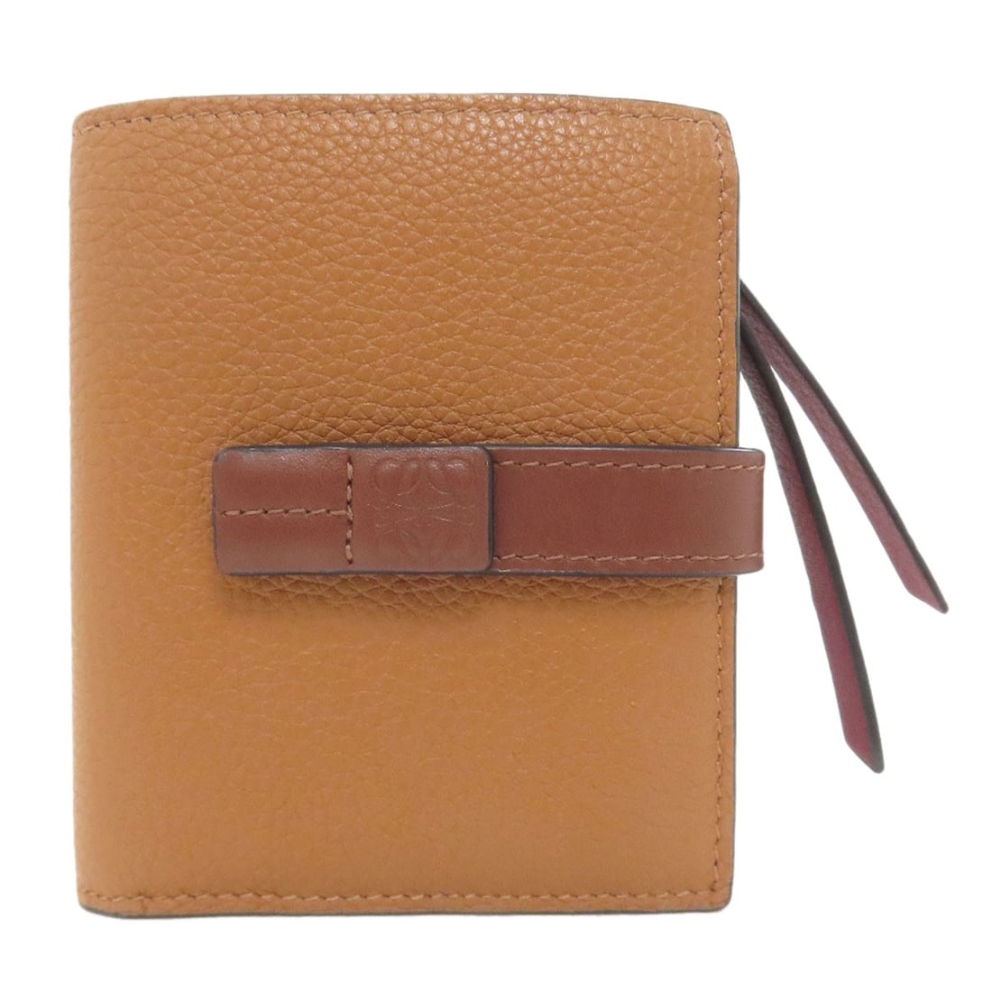 Loewe Vertical Wallet Bifold Wallet With Coin Pocket Leather: Loewe Vertical Wallet Bifold Wallet With Coin Pocket Leather Brown Loewe Bifold Wallet with Coin Pocket. This leather wallet features a classic bifold design with a coin pocket, adding a touch of