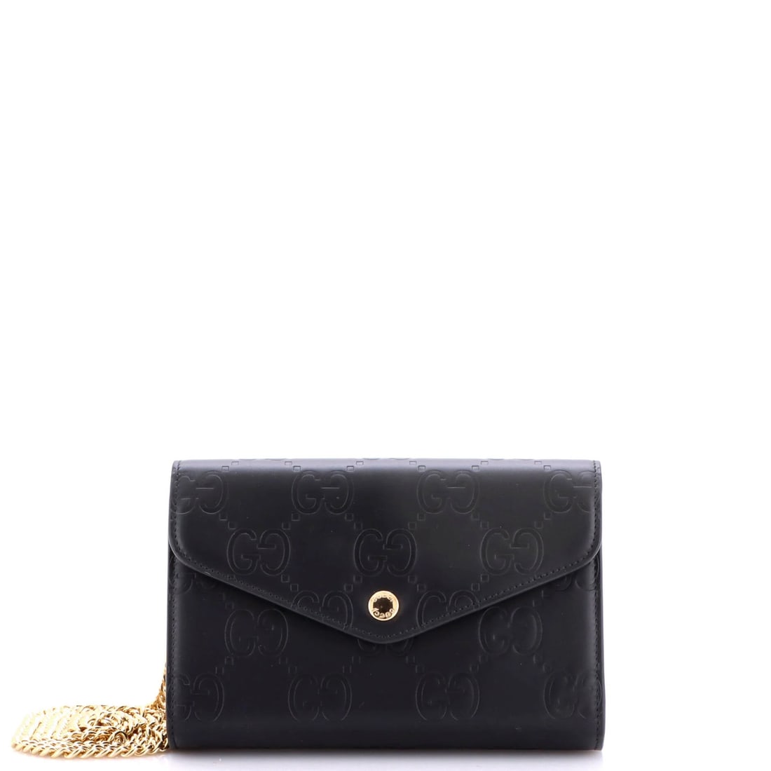Chain Wallet Gucci on Guccissima Leather: Chain Wallet Gucci on Guccissima Leather Chain Wallet on Guccissima Leather, a sleek and sophisticated accessory from Gucci, features a black exterior with minor scuffs and creases. The interior