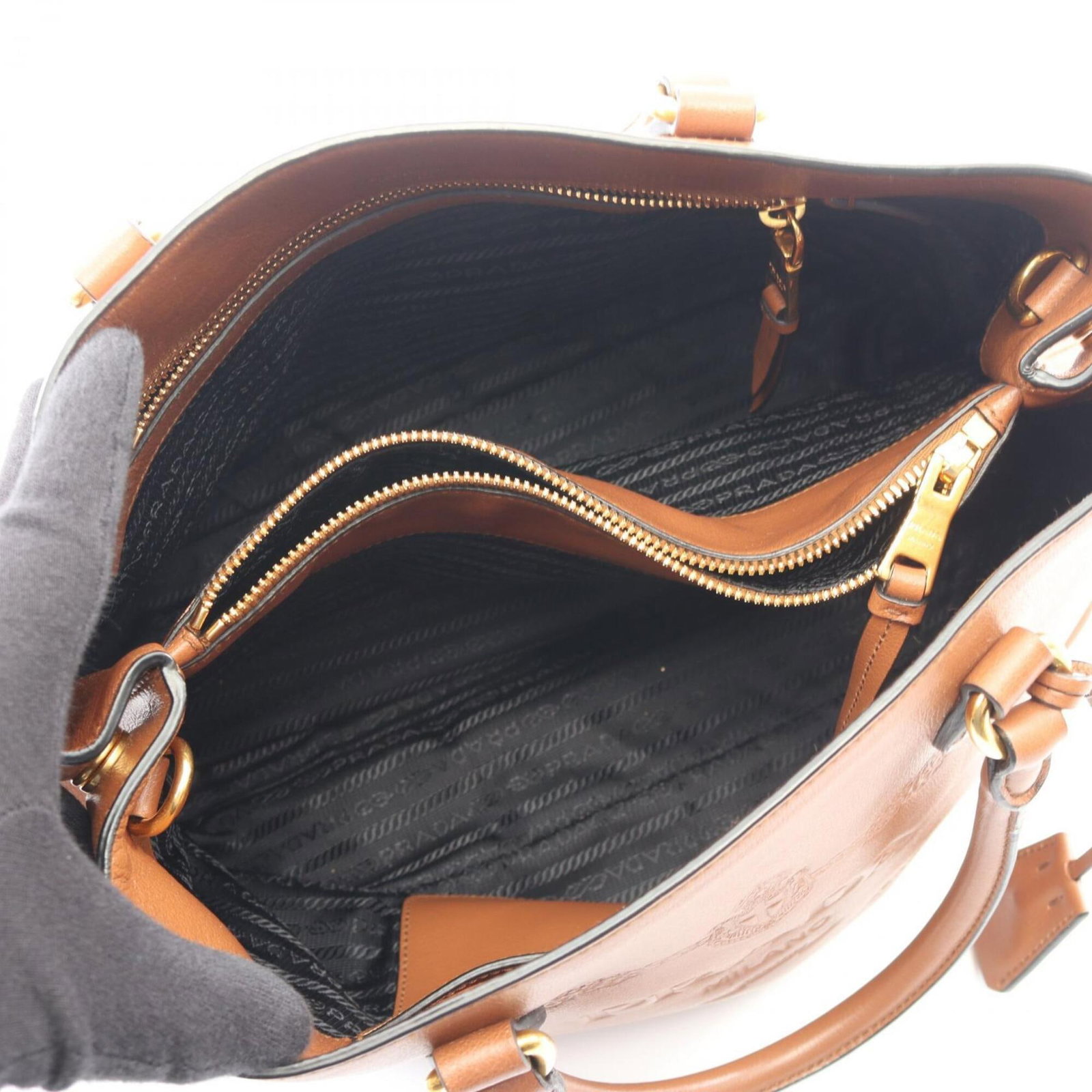 Handbag Leather Prada - 3