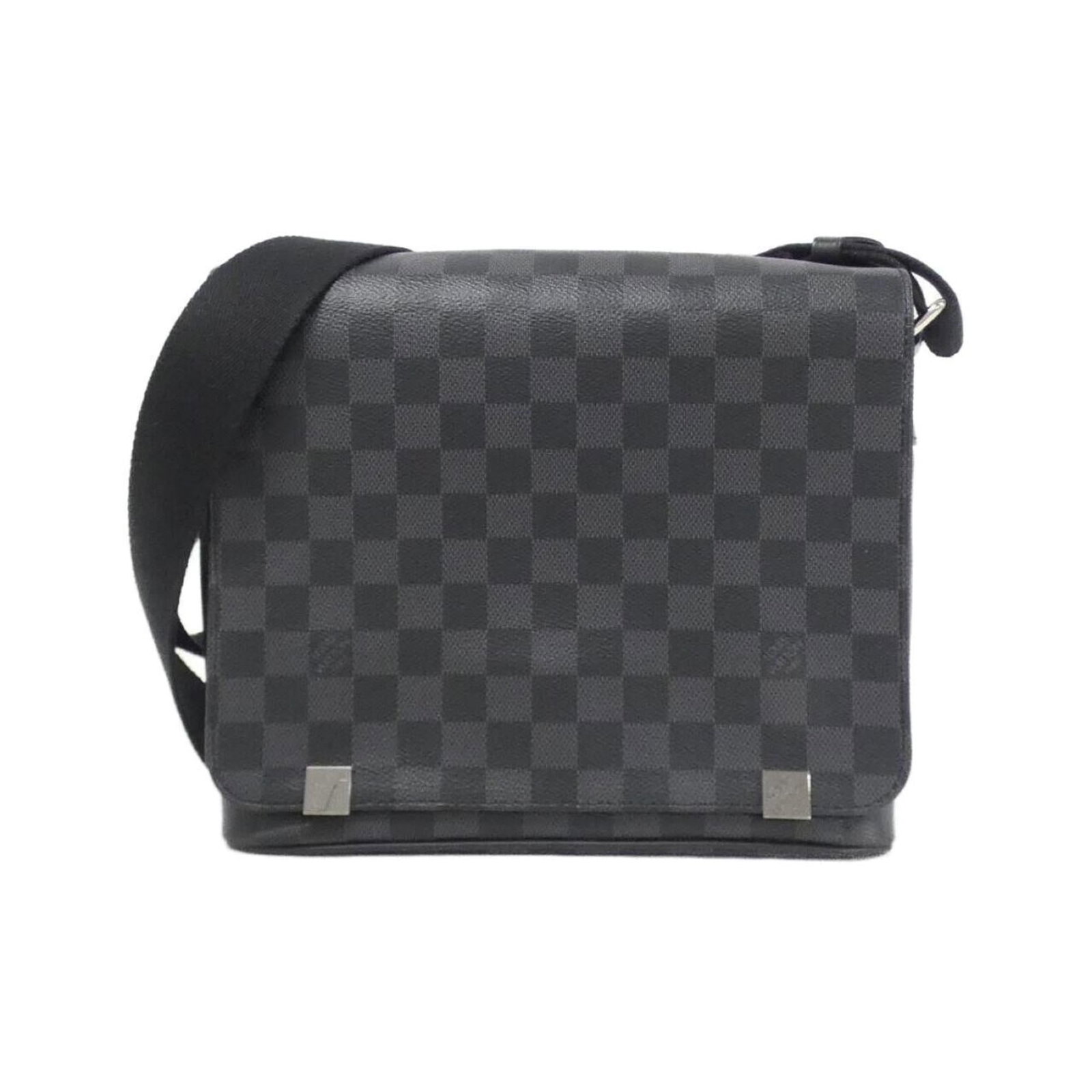 Canvas Coated Louis Vuitton Bag Shoulder: Canvas Coated Louis Vuitton Bag Shoulder Canvas Coated Louis Vuitton Bag Shoulder is a stylish accessory featuring a graphite, gray coated canvas material and a shoulder design. This bag comes with a 