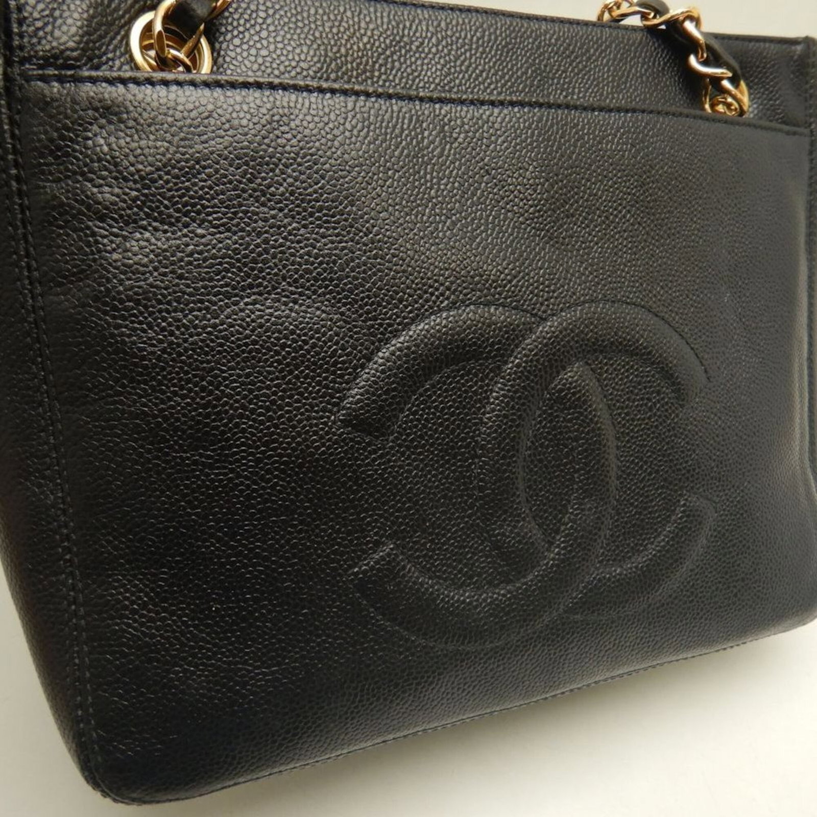 Calfskin Grained Chanel Bag Shoulder - 10