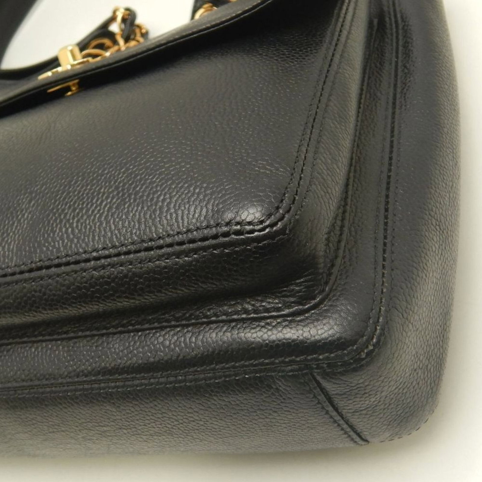 Calfskin Grained Chanel Bag Shoulder - 14